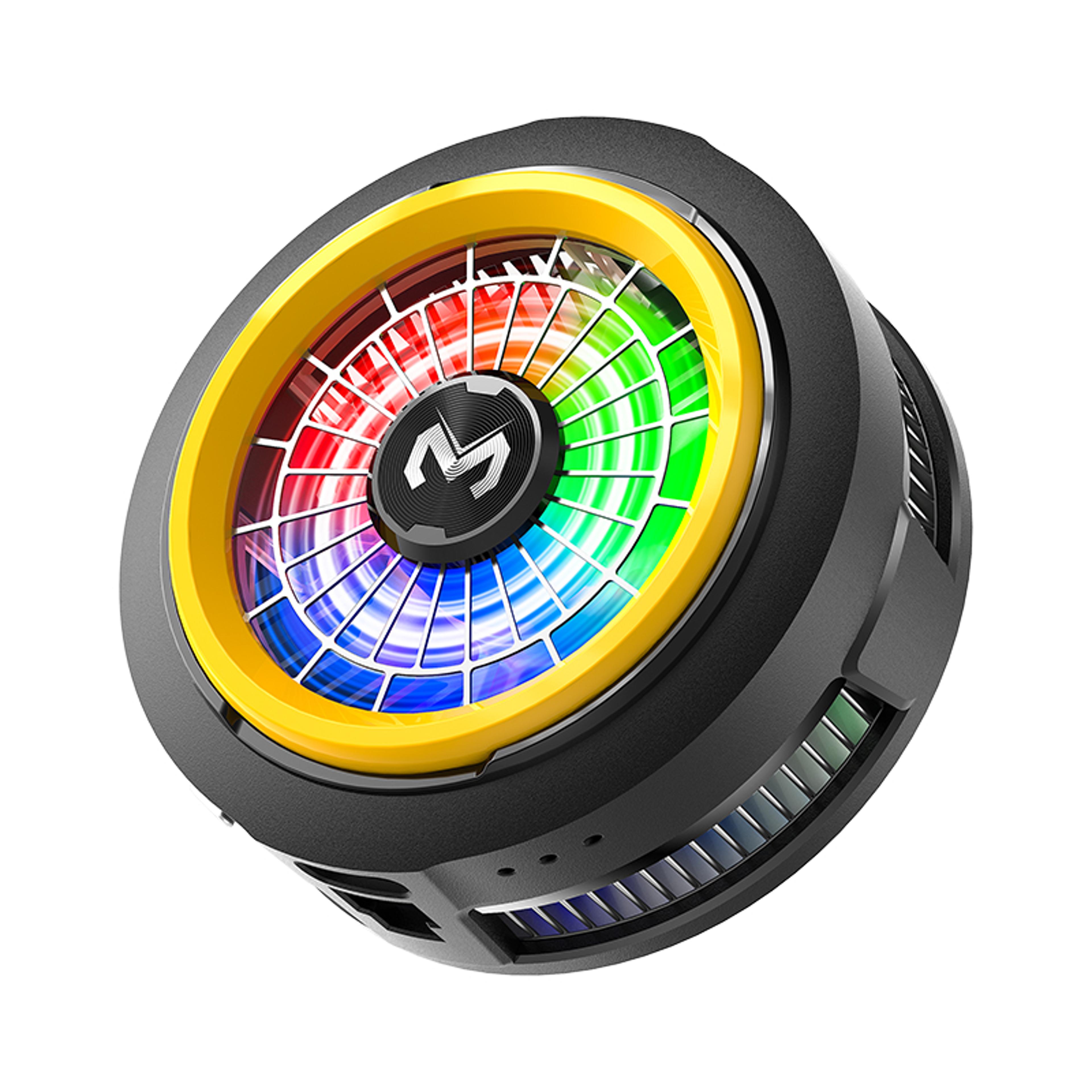 magnetic phone cooler with semiconductor cooling fan and digital power display