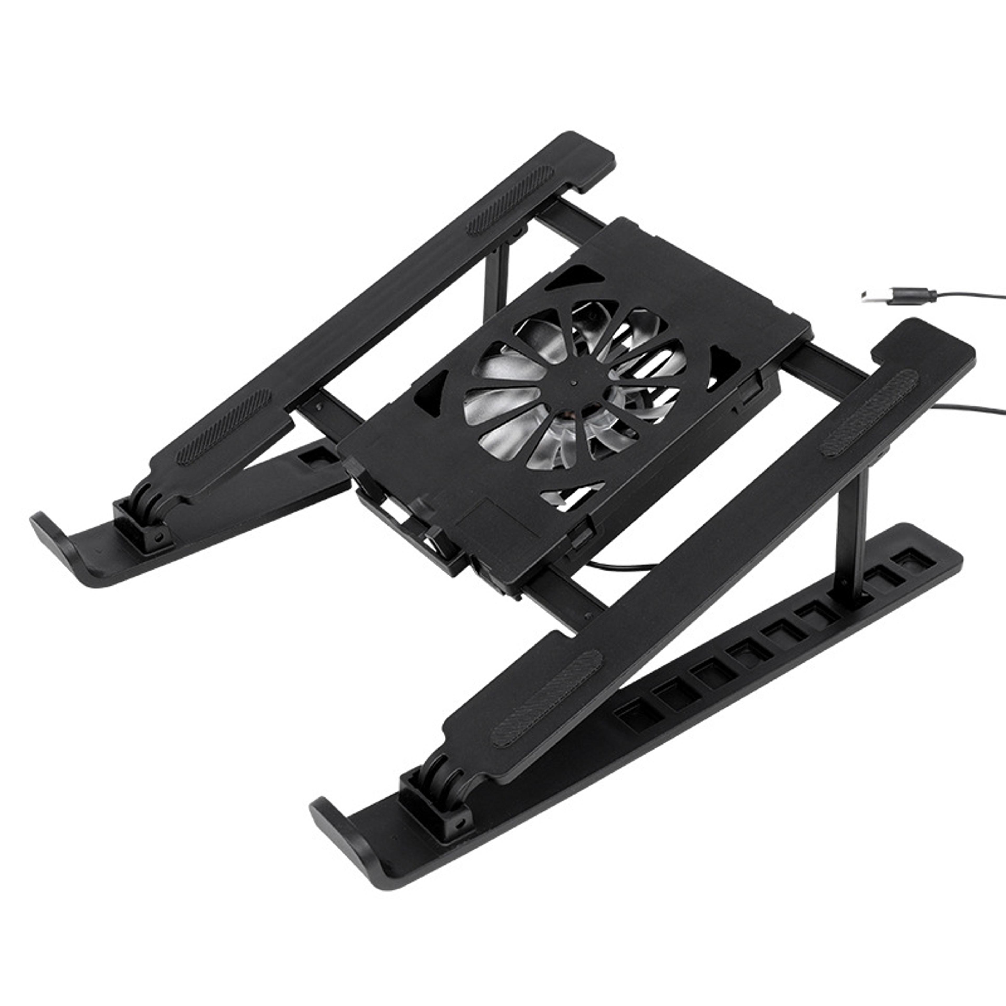 foldable laptop cooling pad stand with silent fan adjustable laptop stand