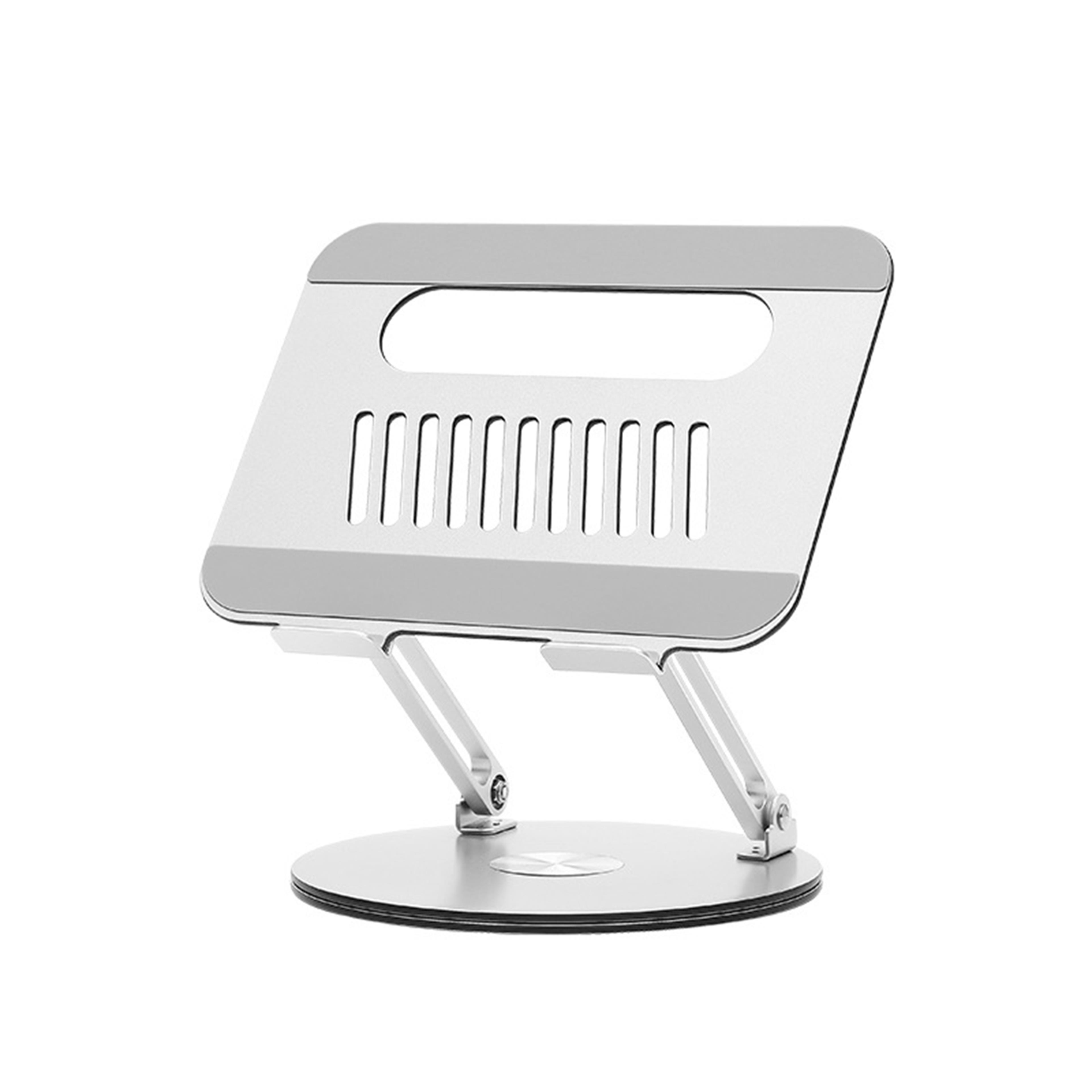 adjustable aluminum rotating laptop stand with cooling design