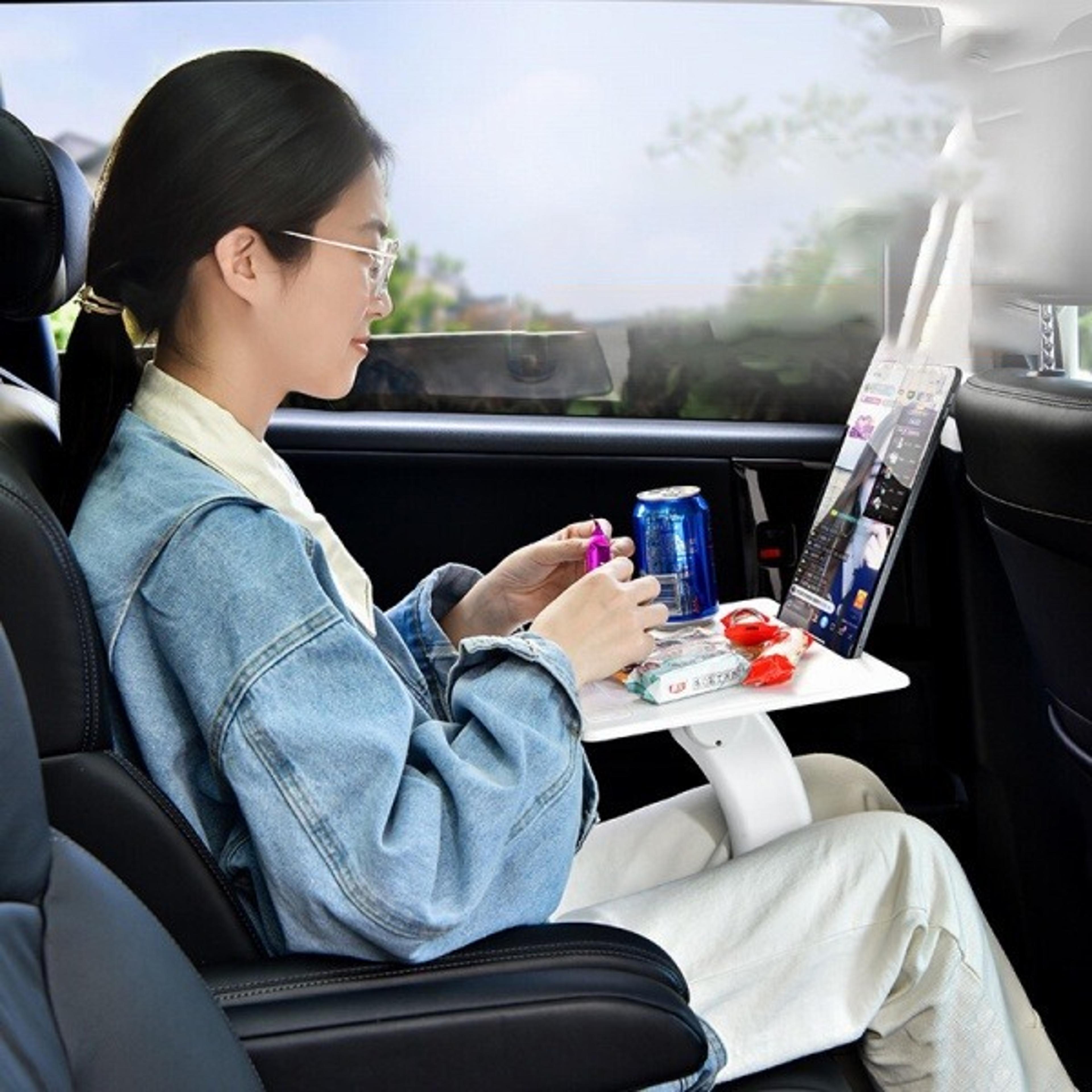 portable car laptop desk adjustable car dining tray & multi angle laptop stand