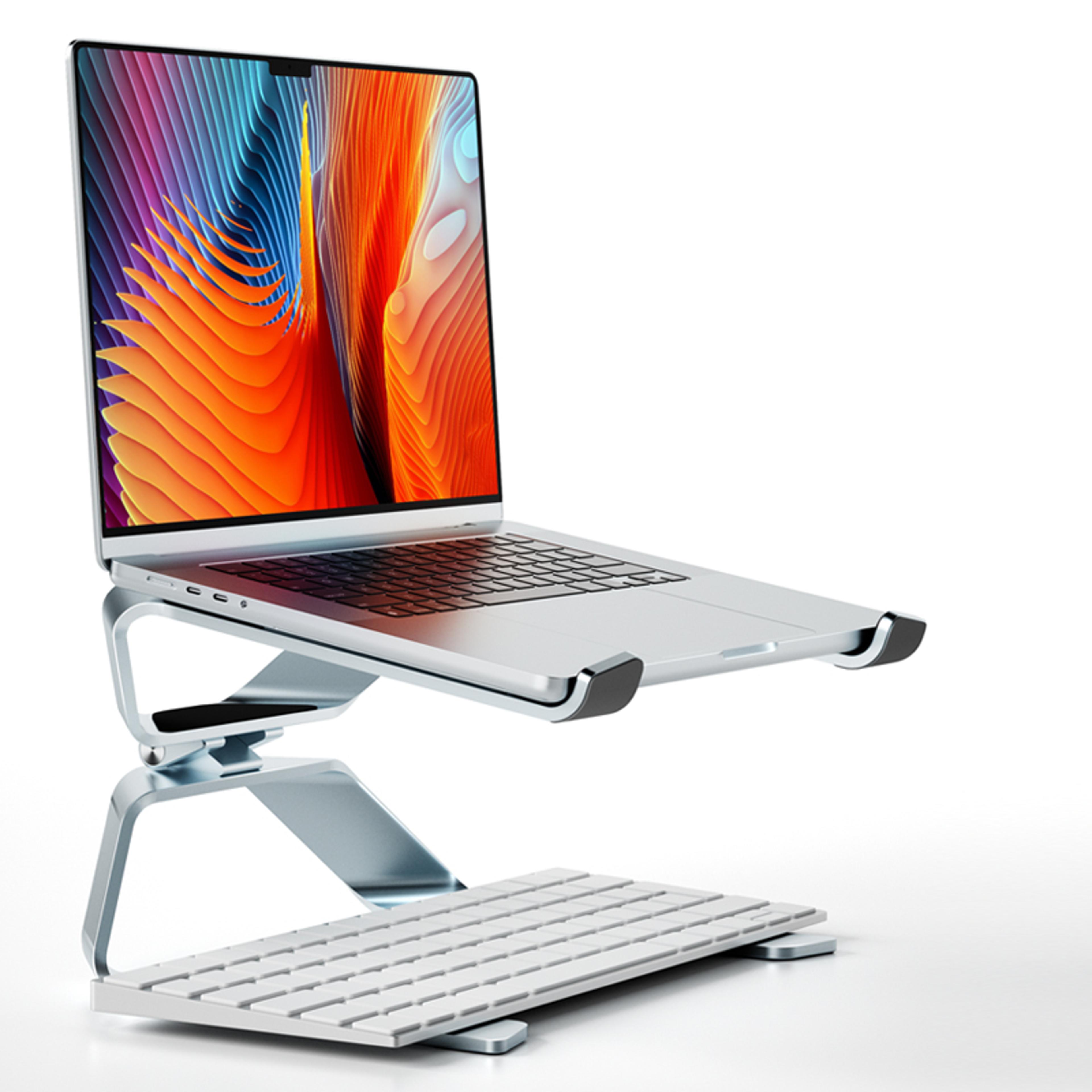 adjustable aluminum laptop stand for desk portable ergonomic laptop cooling stand for laptops