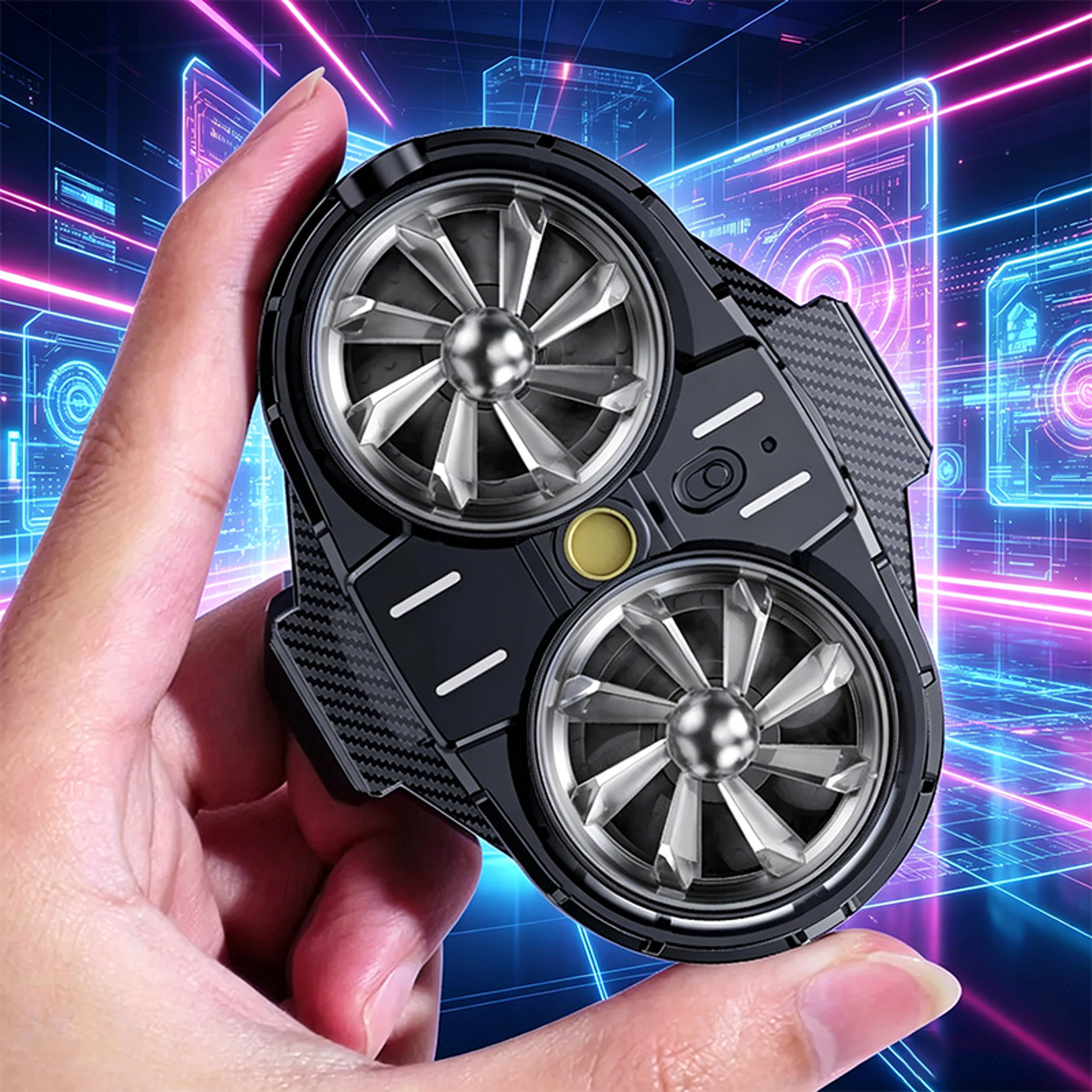 magcool silent phone cooler fan for gaming & live streaming | fast cooling phone radiator
