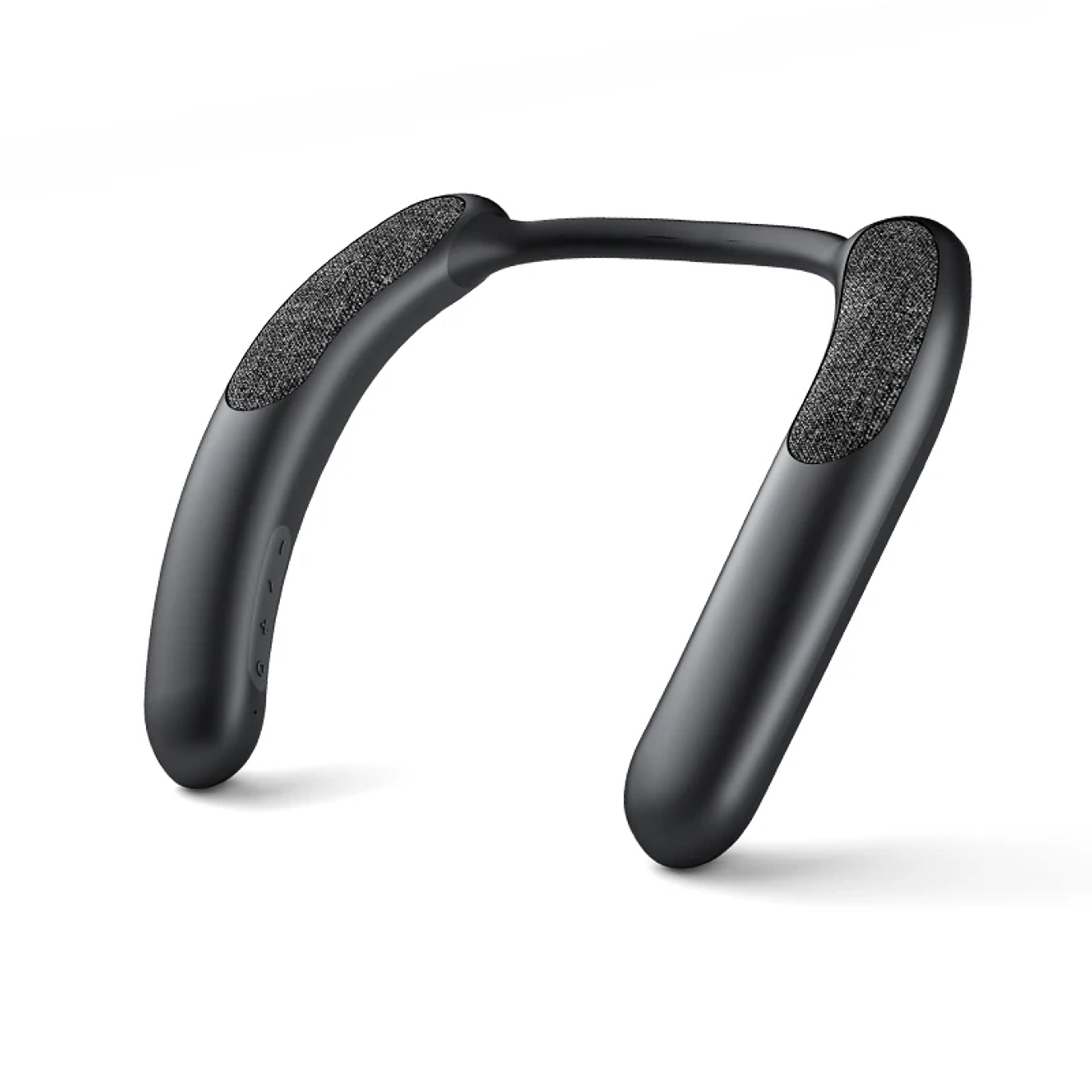 wearable bluetooth neckband speaker with bluetooth tf card & stereo sound