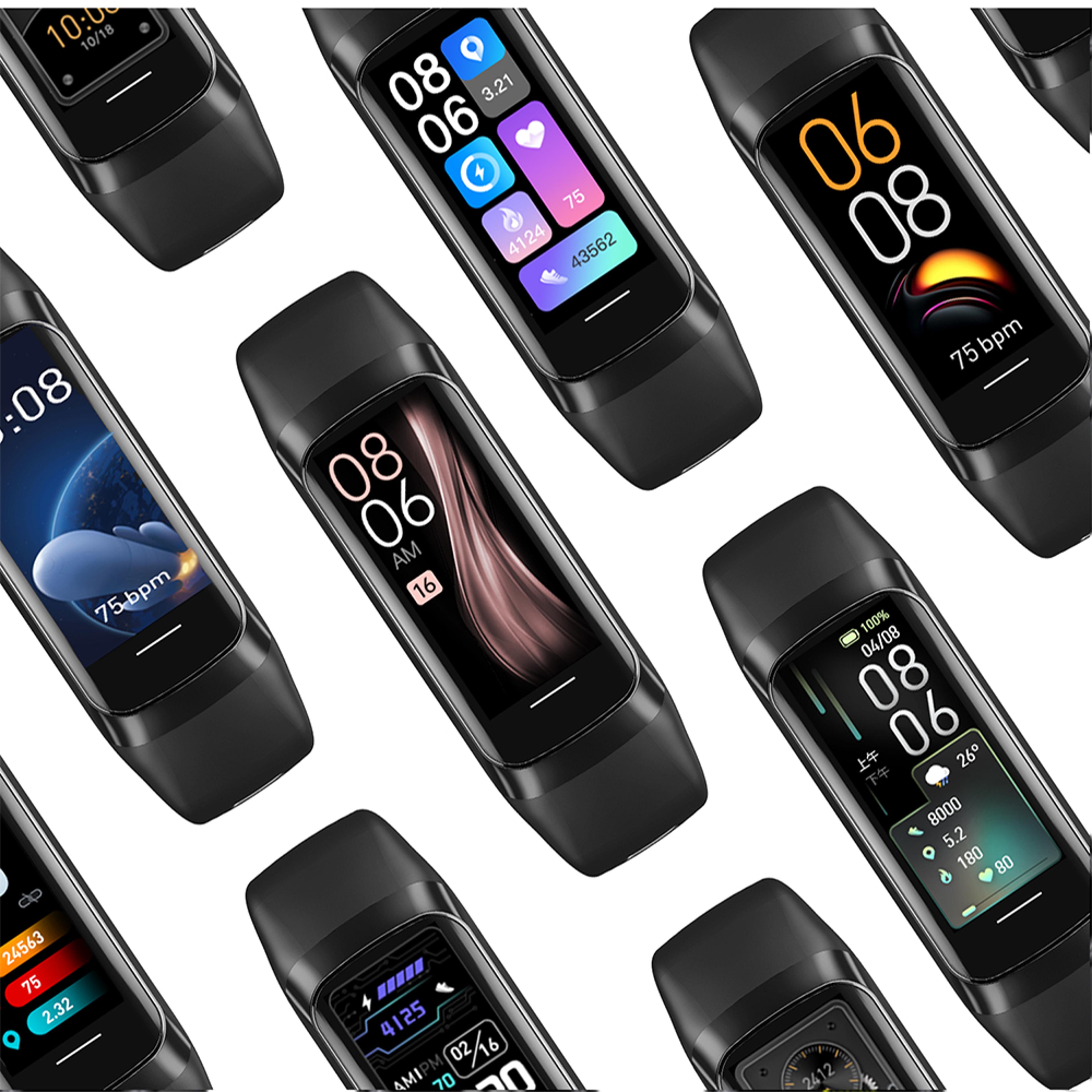 smartwatch with body temperature monitor waterproof fitness tracker for android & iphone