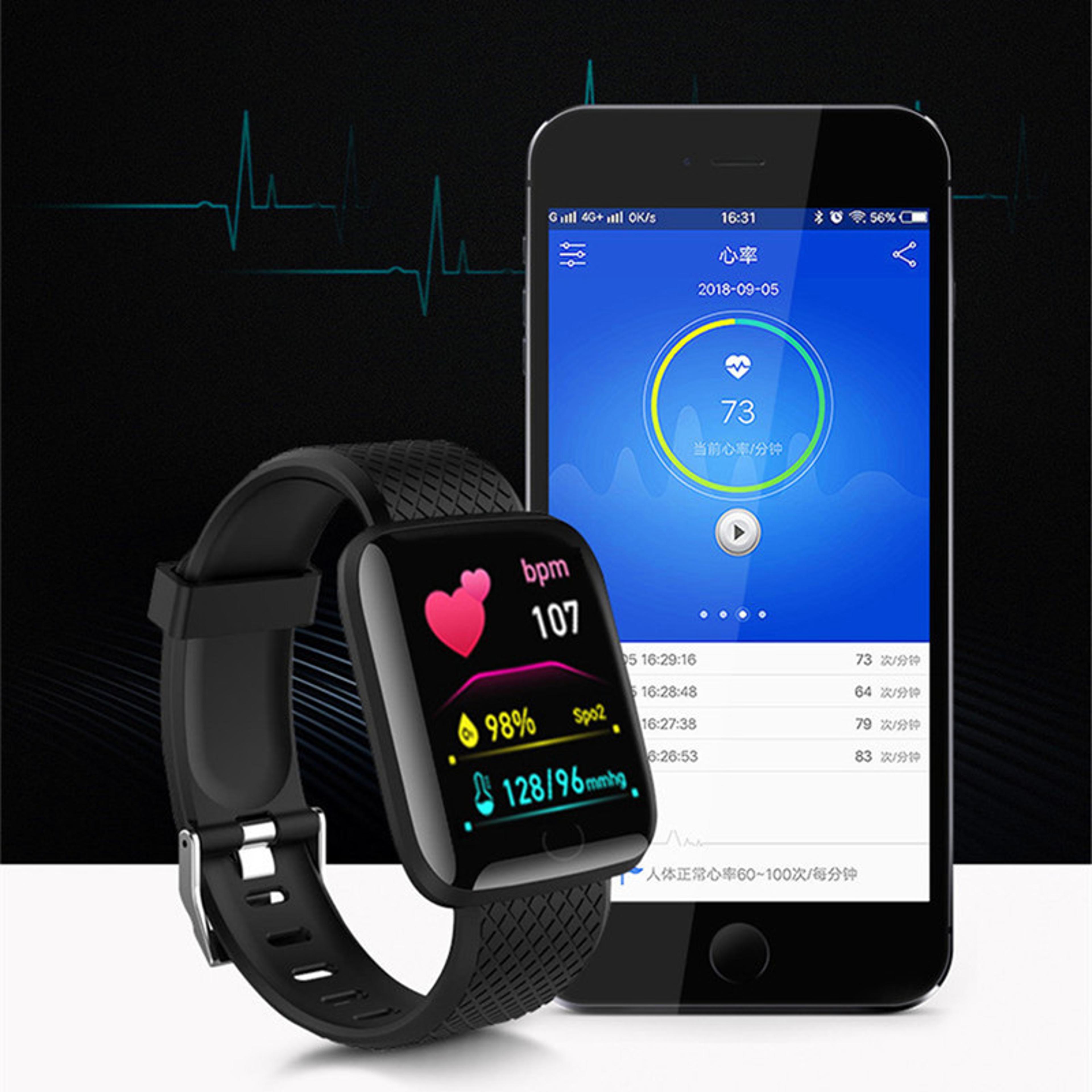 smart fitness tracker waterproof smart watch with heart rate monitor & multi sport modes