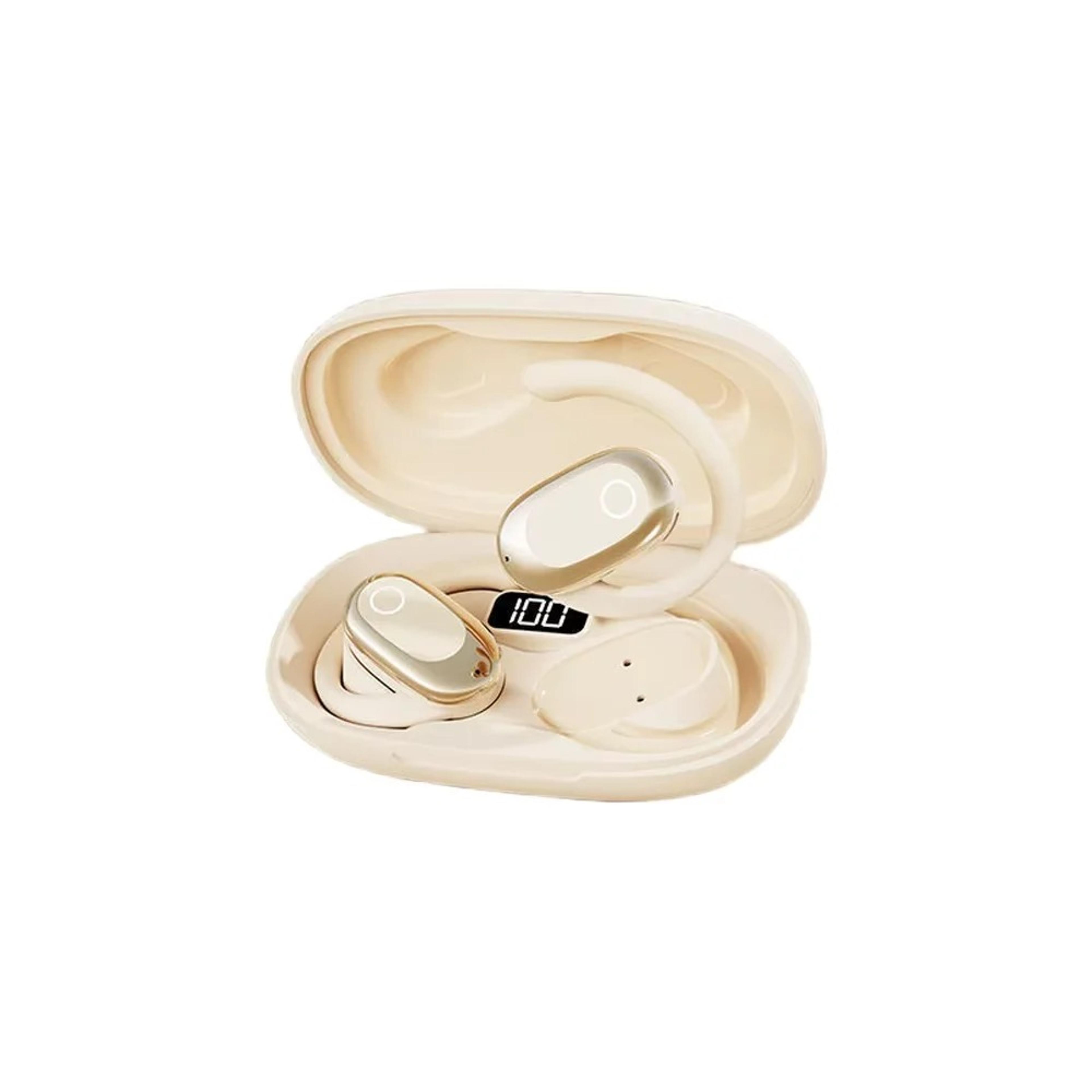 open ear headphones bluetooth wireless earbuds with rotatable fit & hd mic
