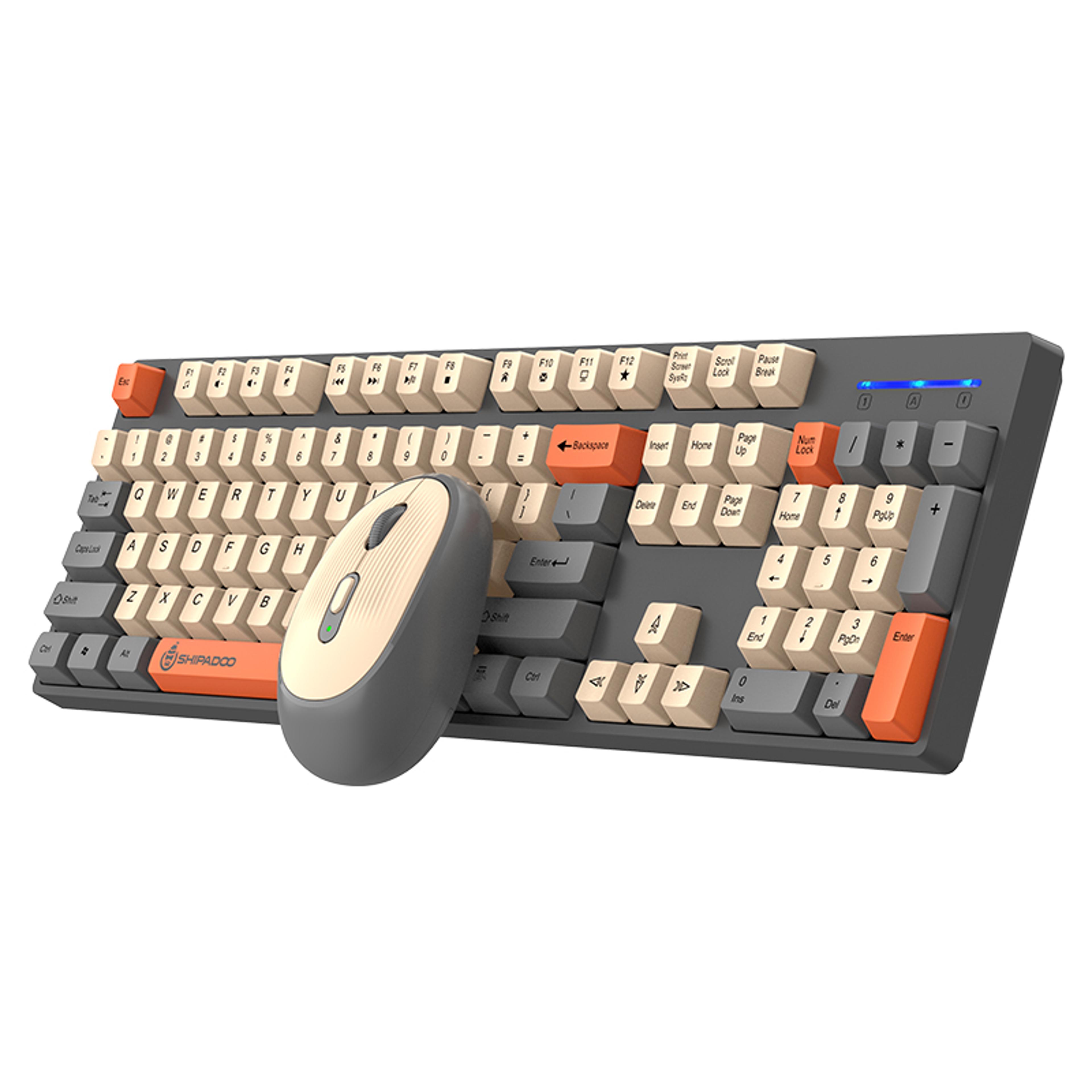 wireless gaming keyboard and mouse combo for laptop desktop office