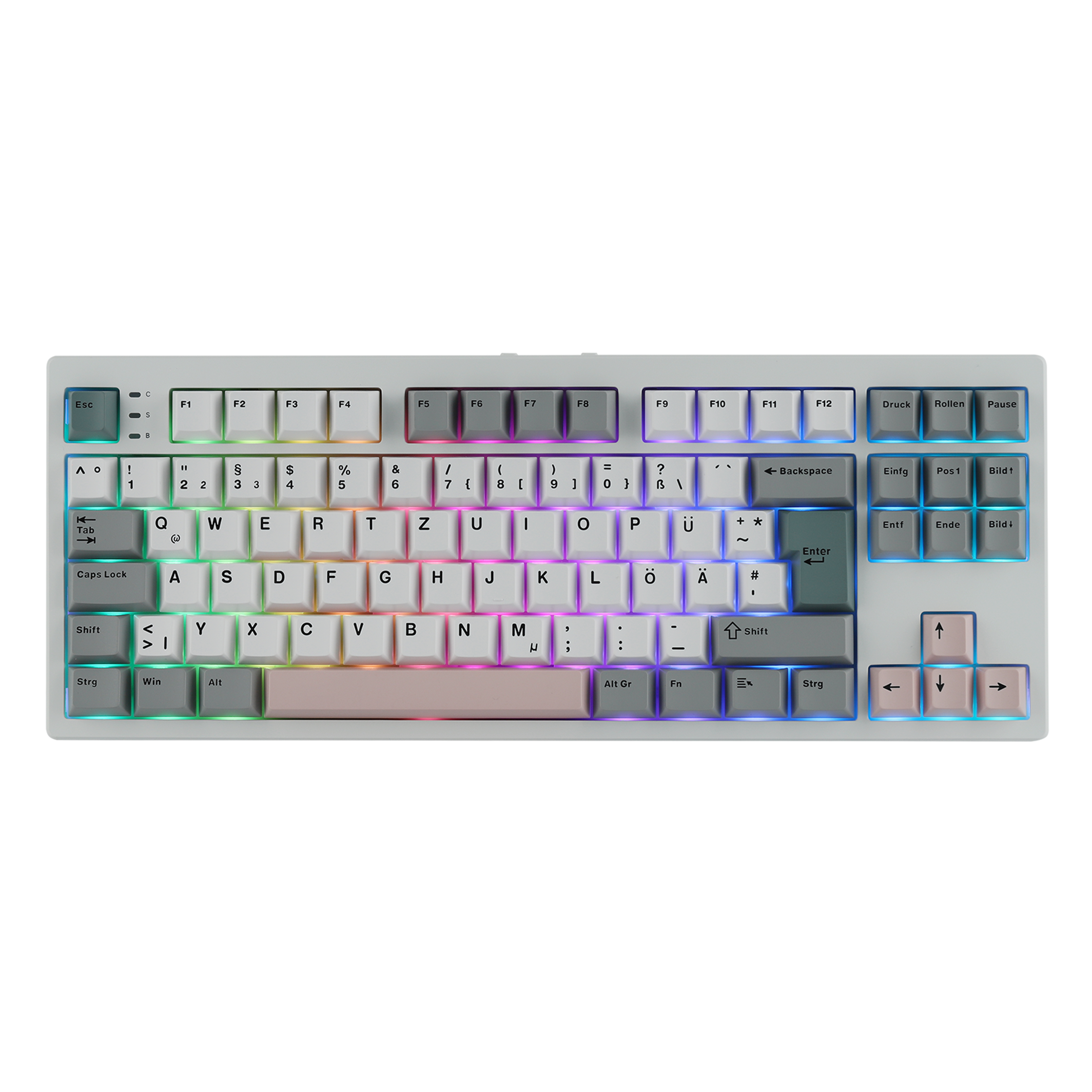 wireless mechanical keyboard tkl rgb hot swappable tri mode gaming keyboard