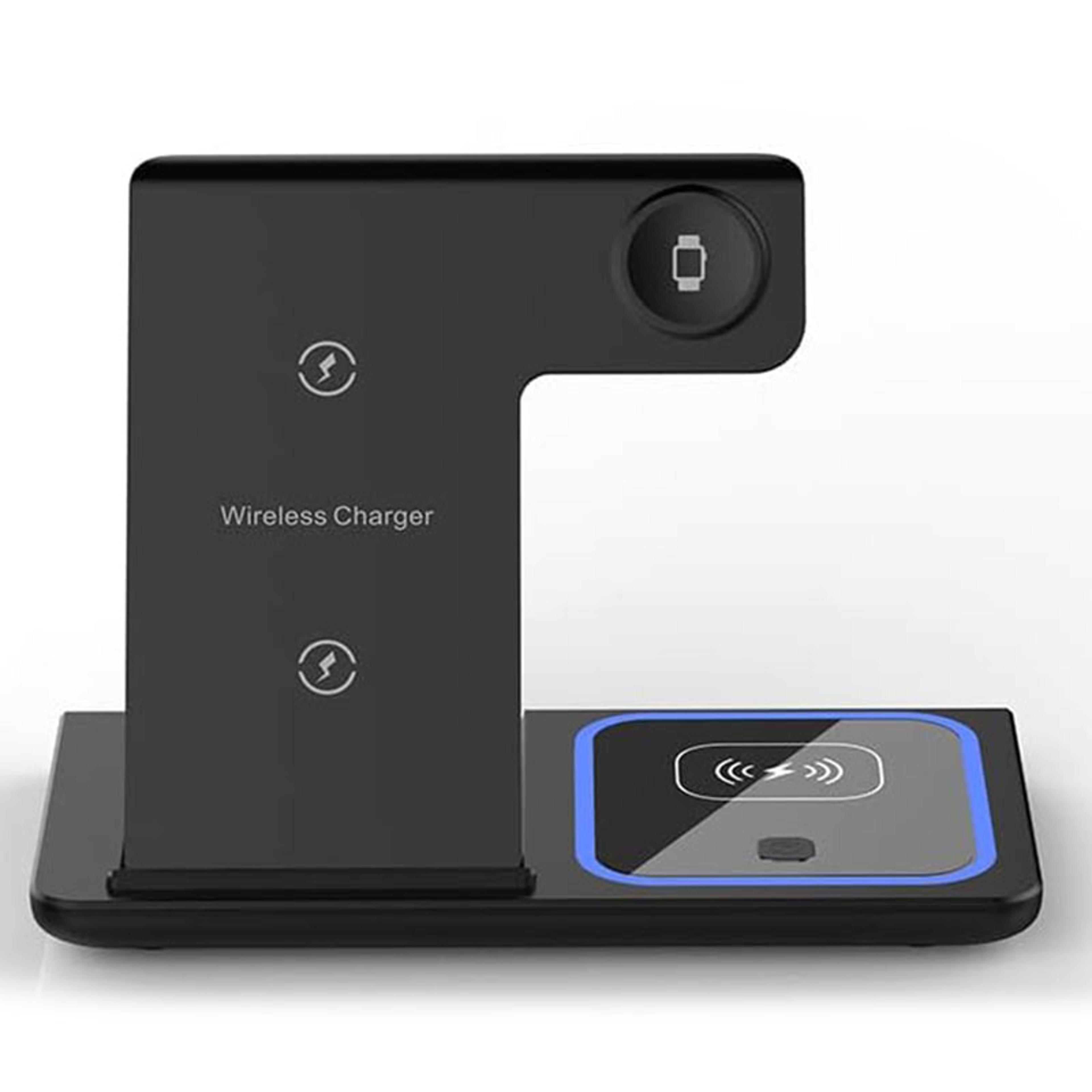 wireless charger foldable charging station for iphone apple watch & airpods fast charge