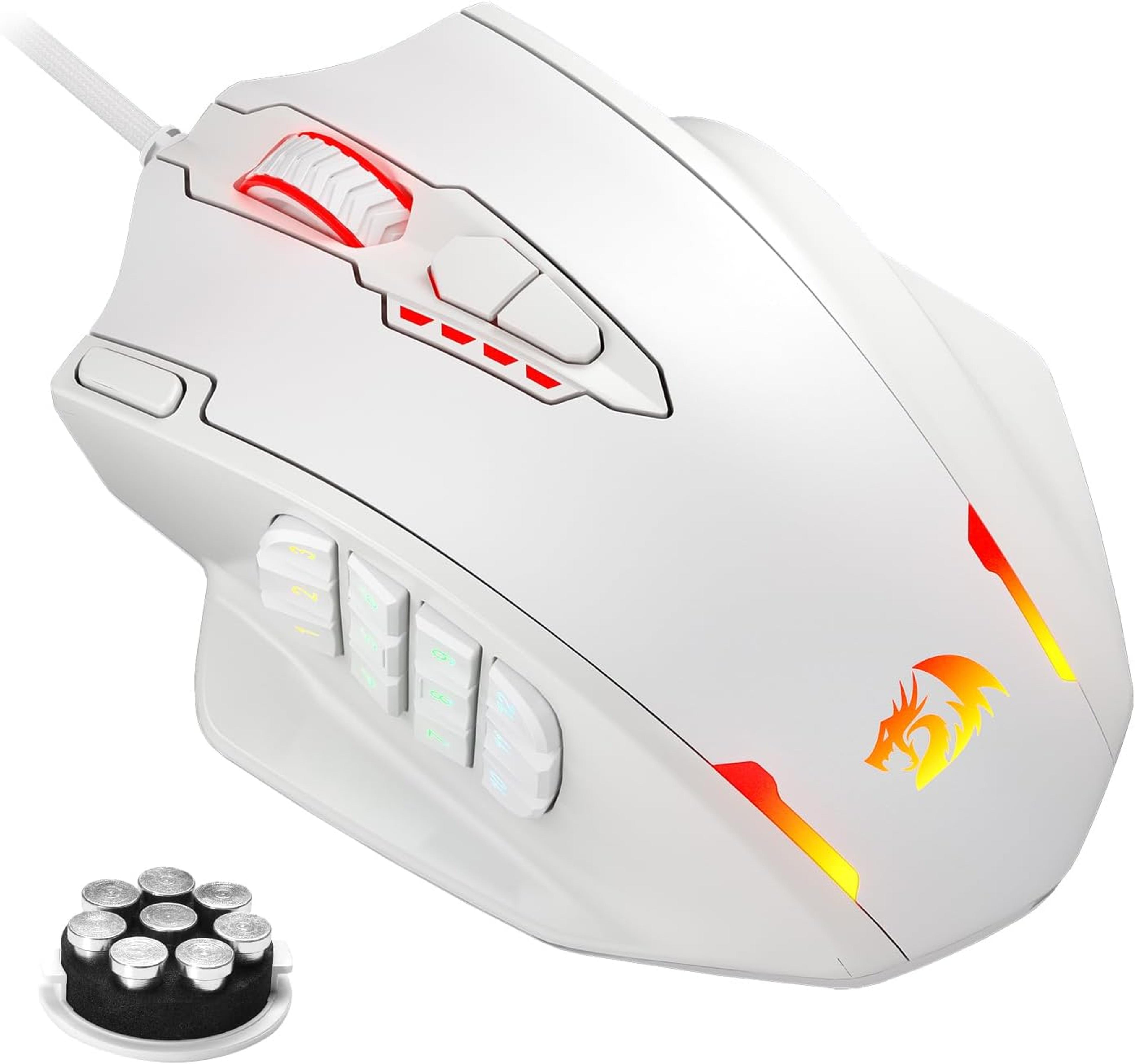 rgb wired gaming mouse with programmable buttons and dpi