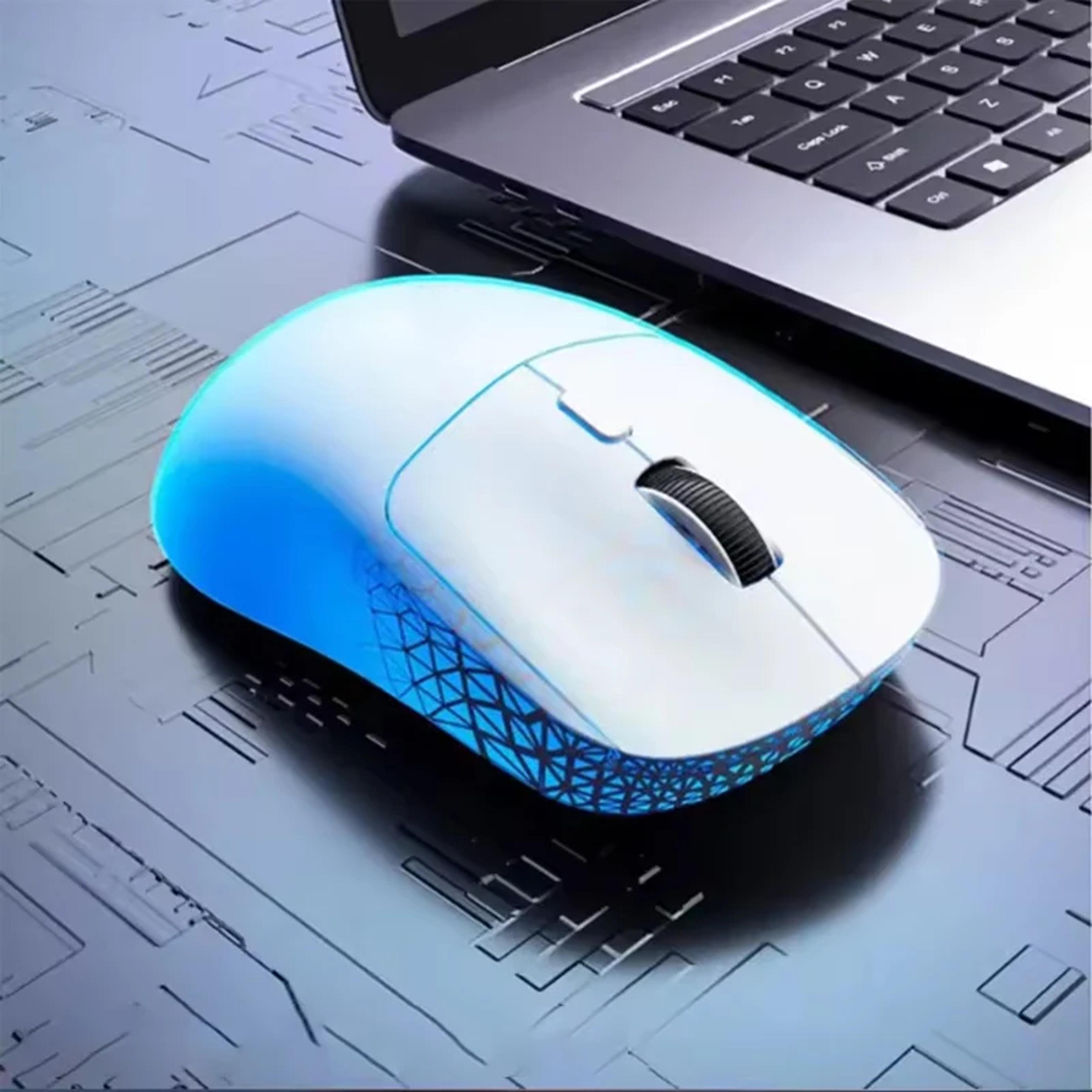 rechargeable wireless gaming mouse with adjustable dpi ergonomic mouse for pc & laptop