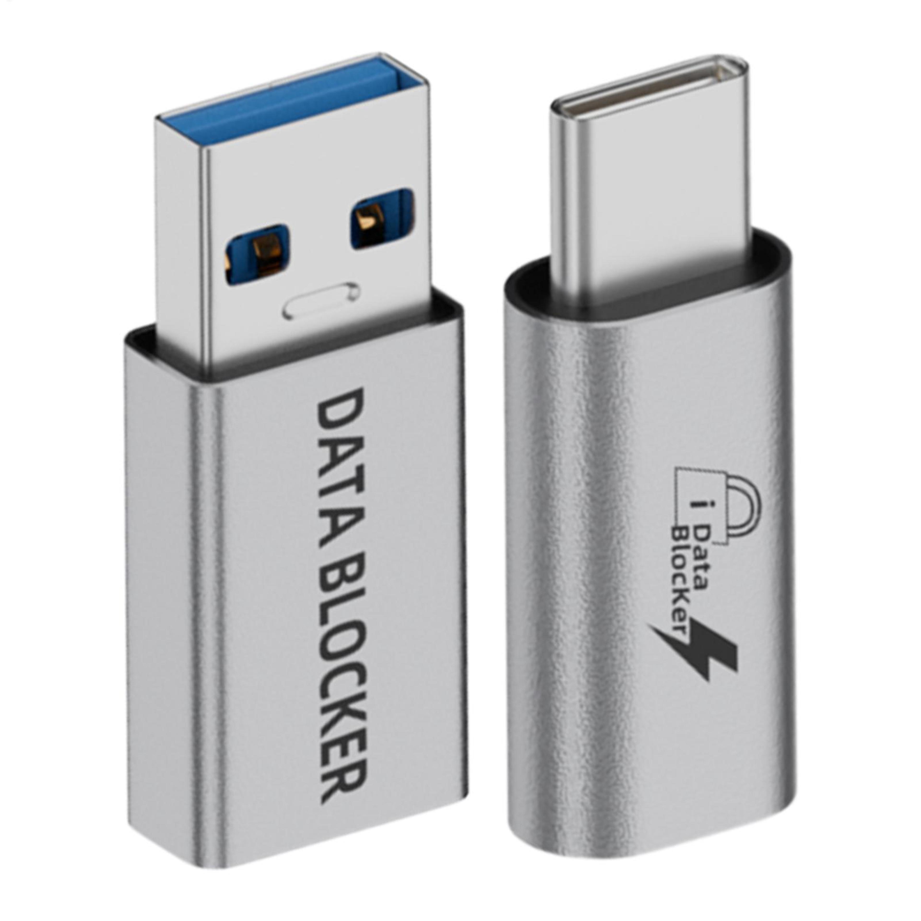 usb data blocker type c security adapter anti juice jacking protector