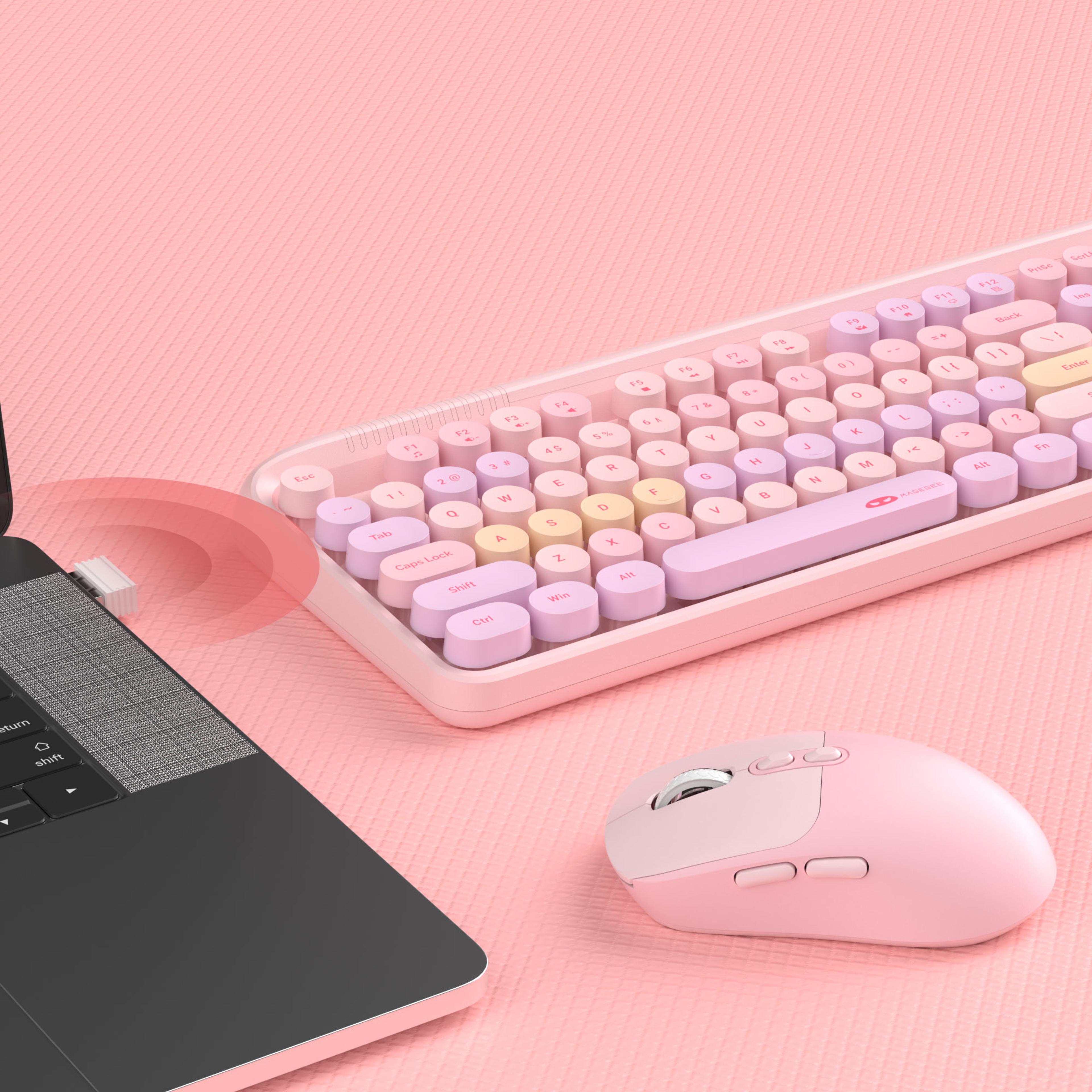 gaming keyboard and mouse combo with wireless dpi adjustable mouse