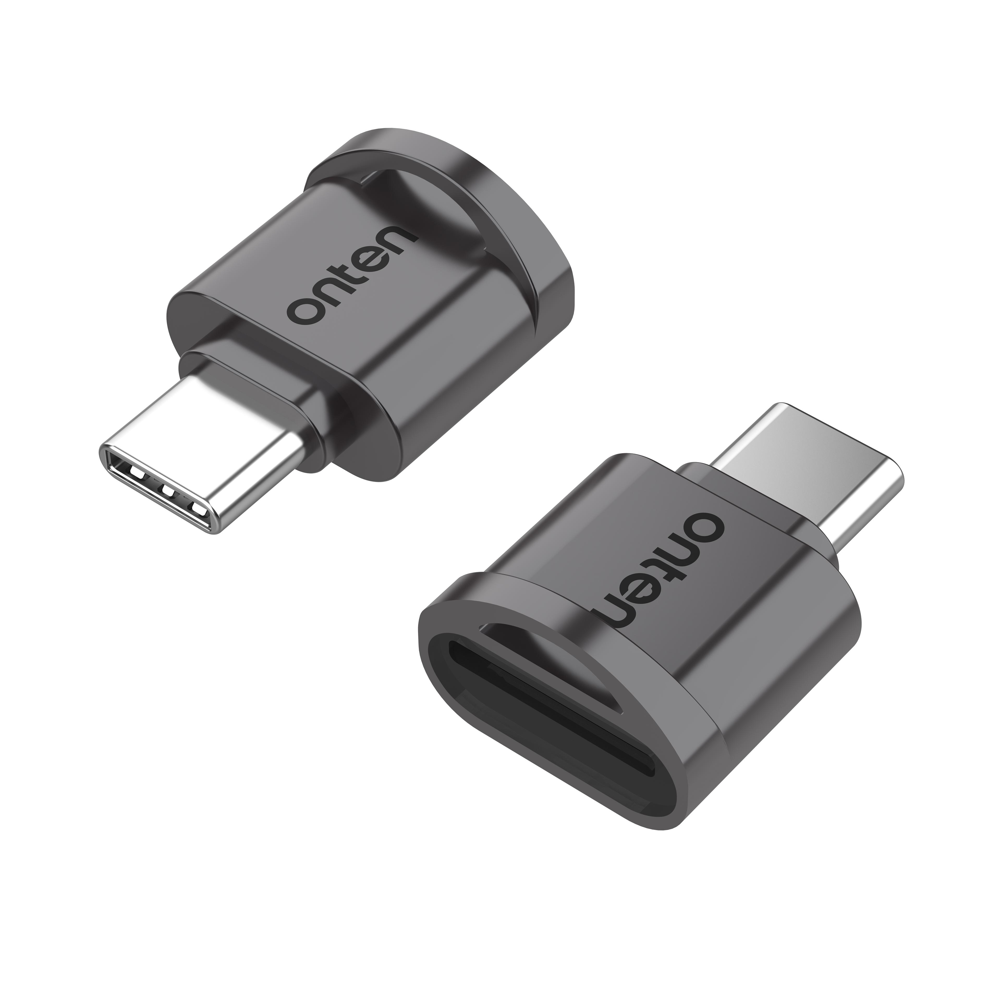 otg usb c card reader with lightning sd micro sd memory card adapter for iphone and android