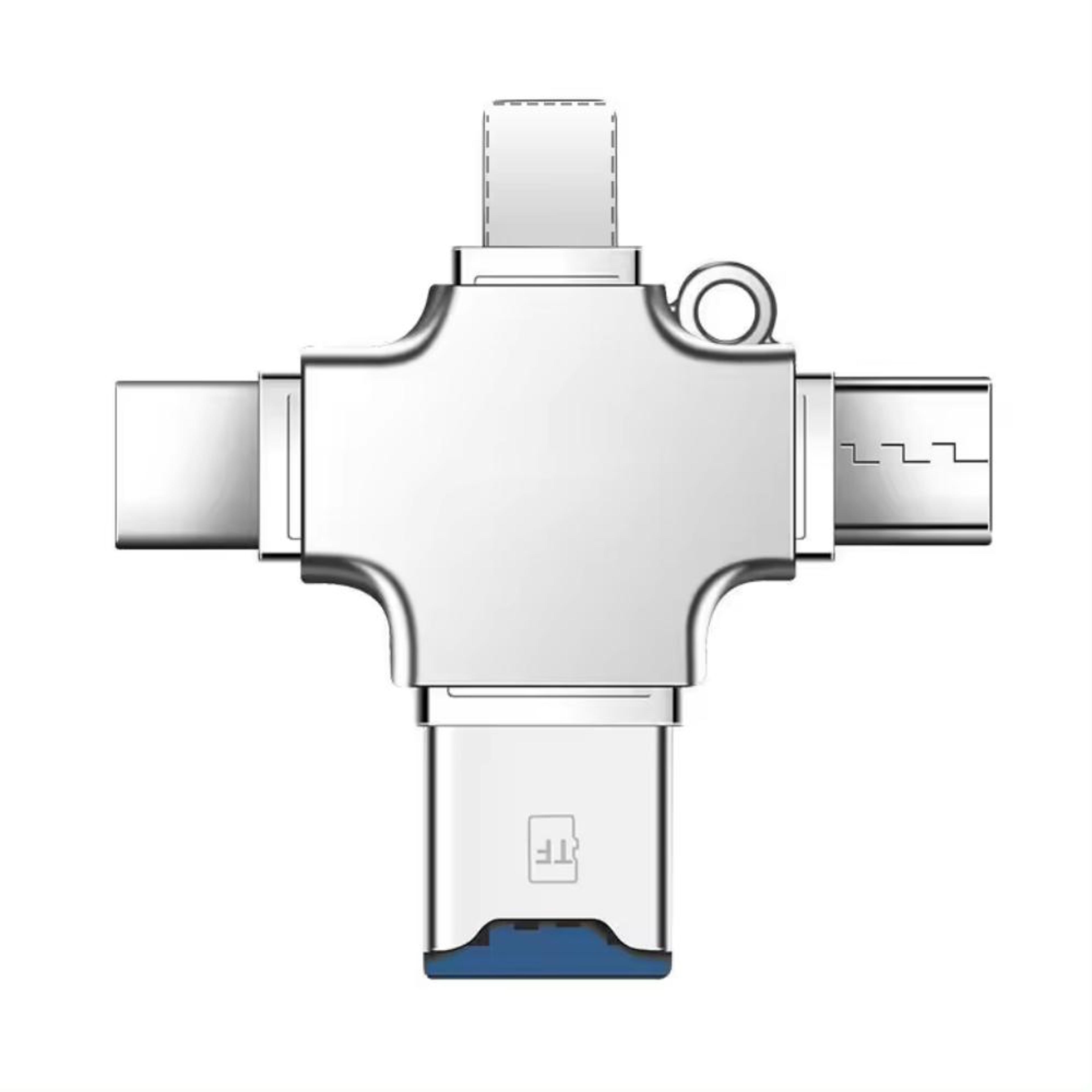 usb c & lightning micro sd card reader for iphone ipad android mac & pc