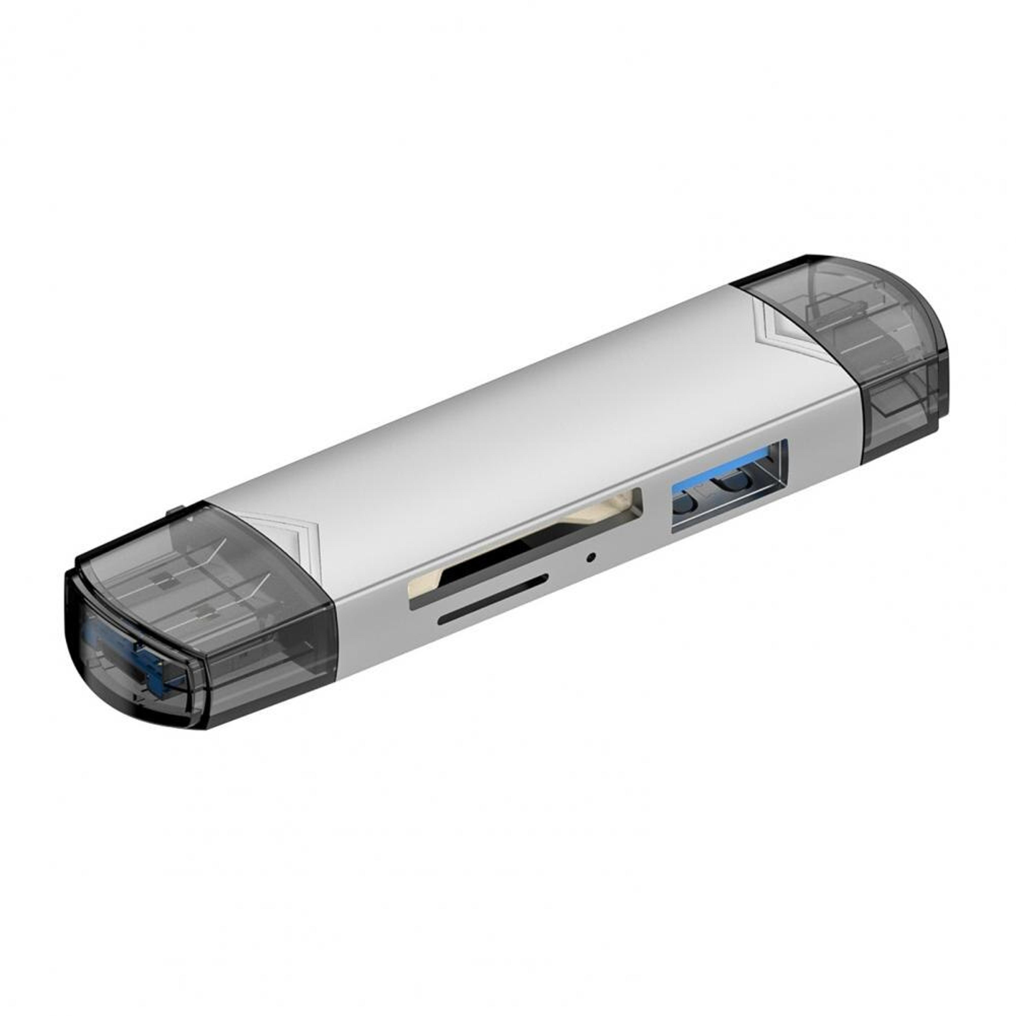 usb card reader with usb c sd tf memory card adapters