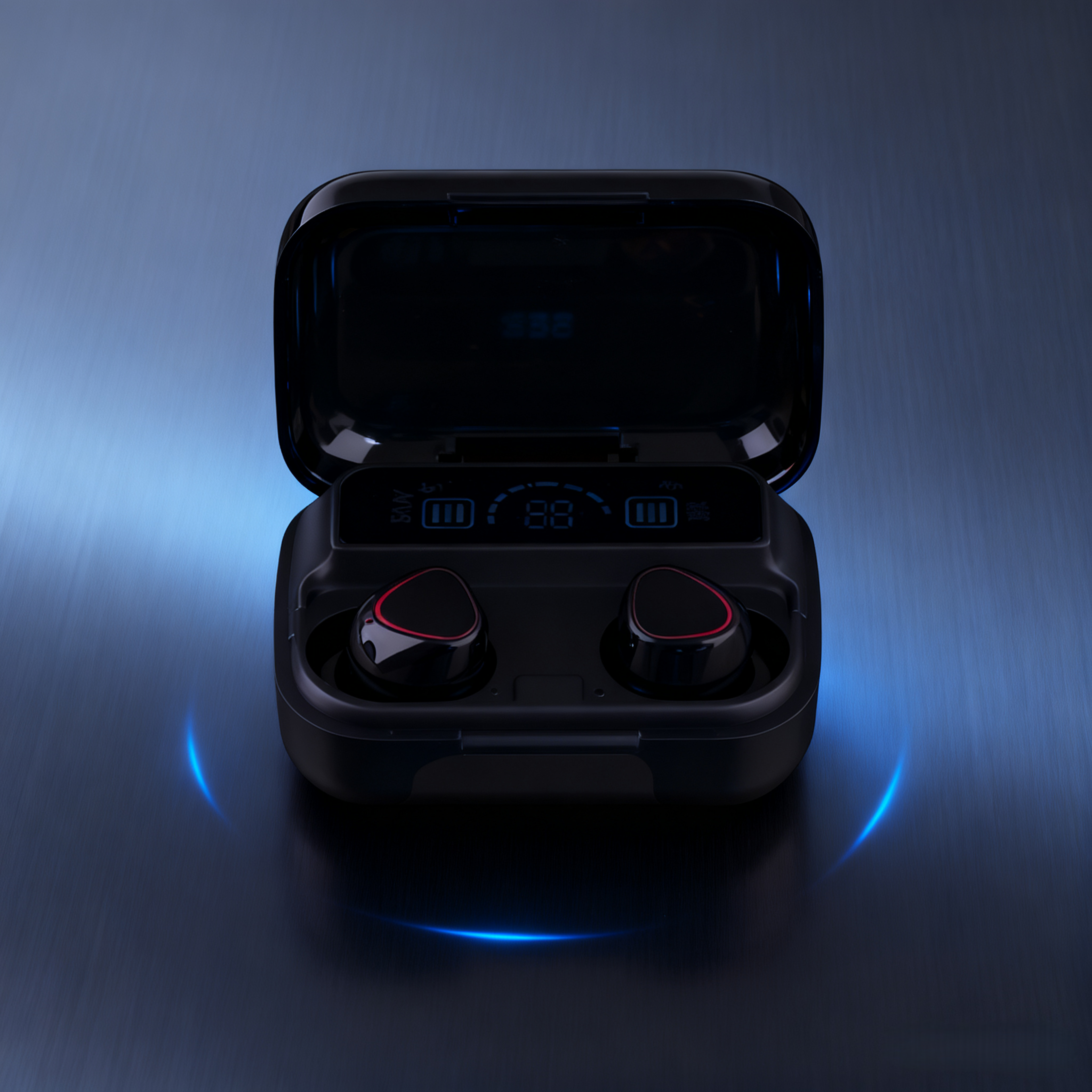 wireless earbuds with led display hifi stereo and waterproof design