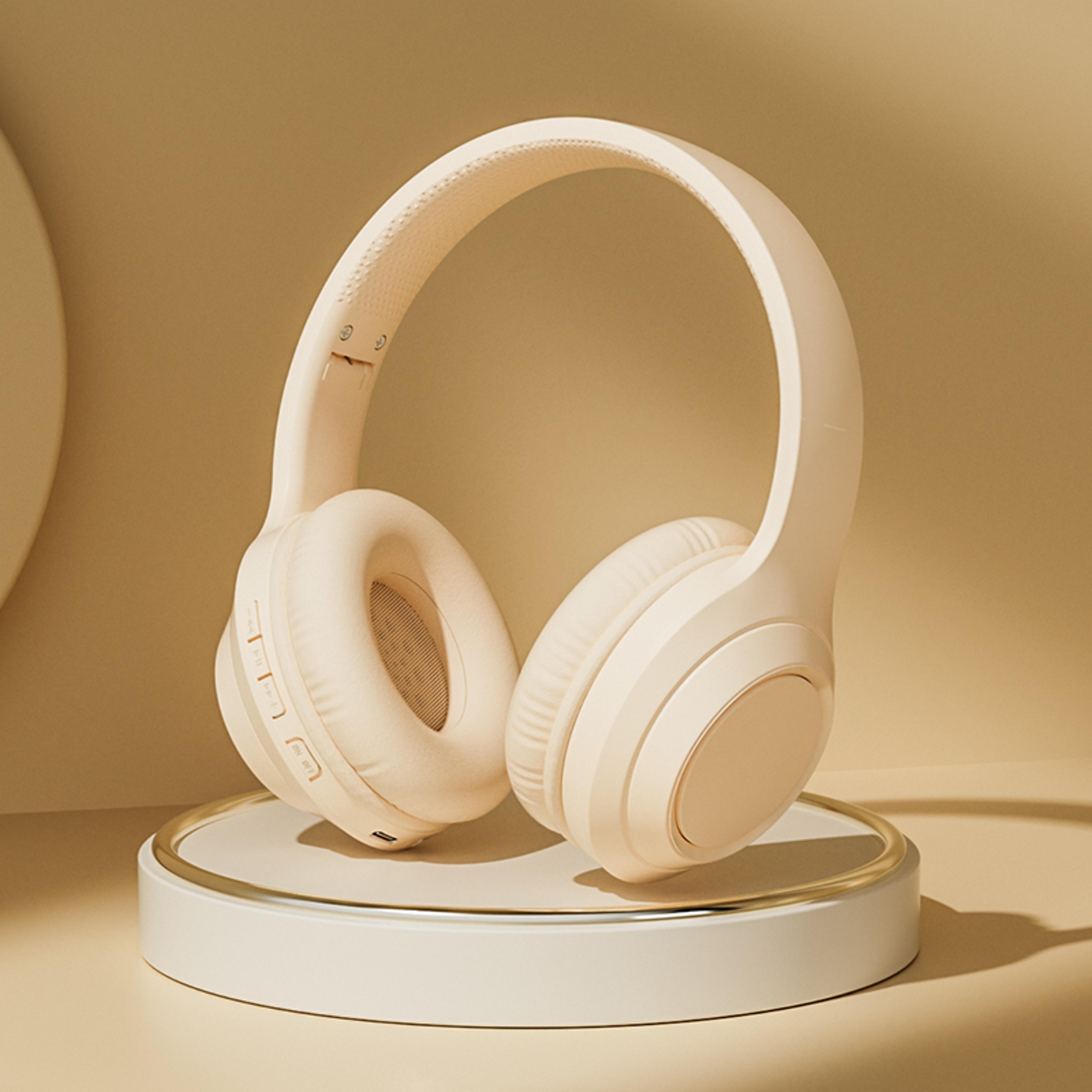wireless bluetooth over ear headphones with hd mic and stereo surround sound