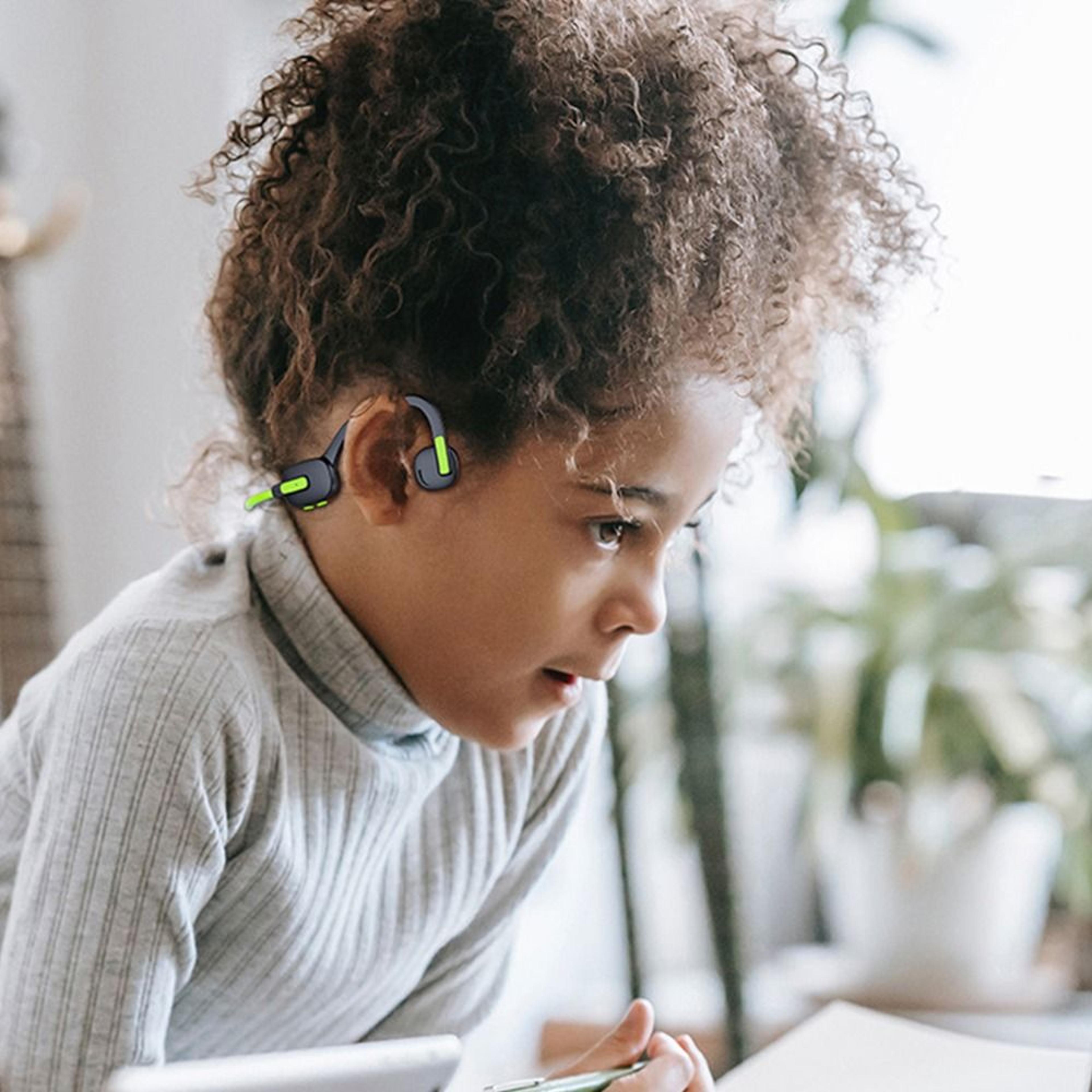 kids bone conduction bluetooth headphones with memory