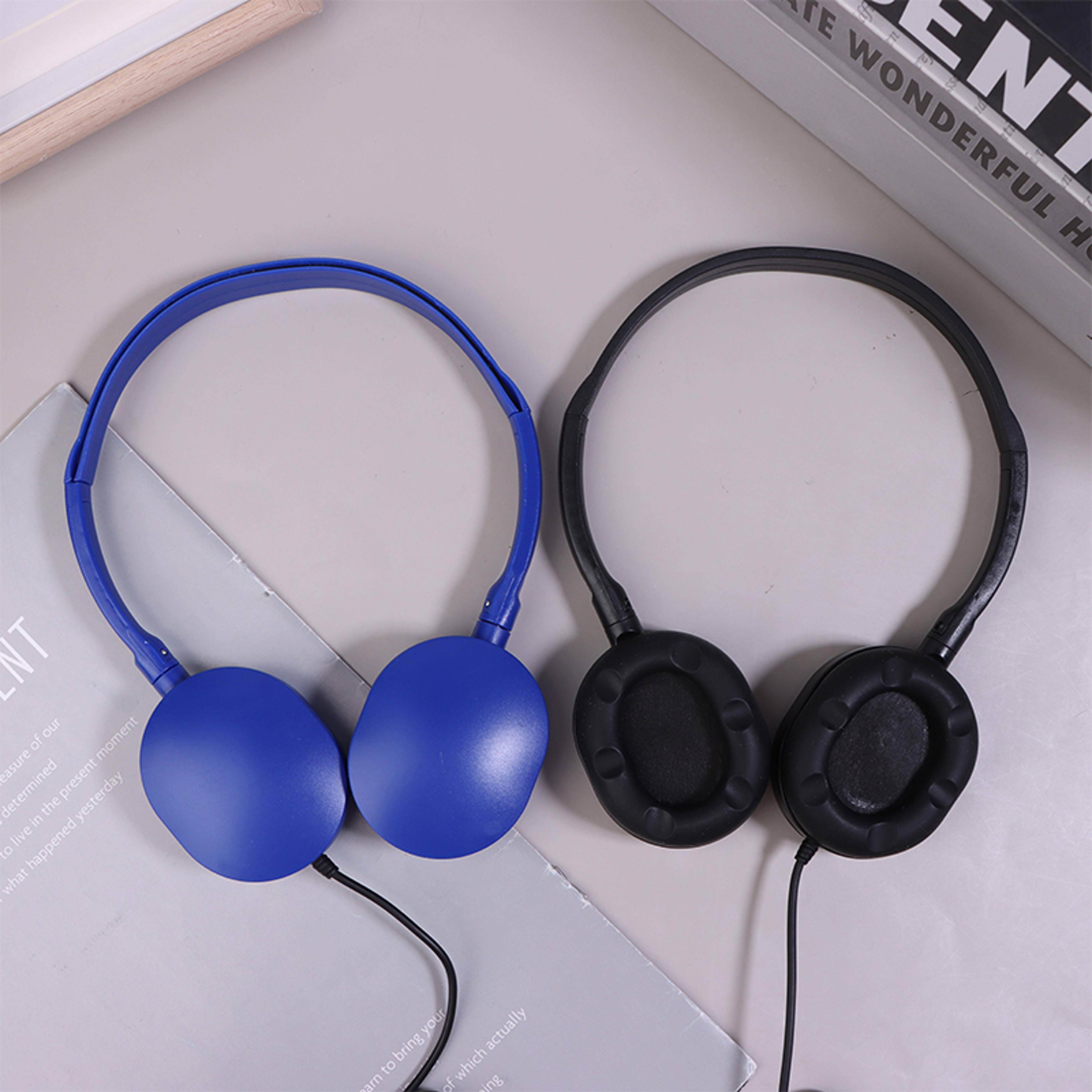 kids wired headphones with plug for school, music and learning