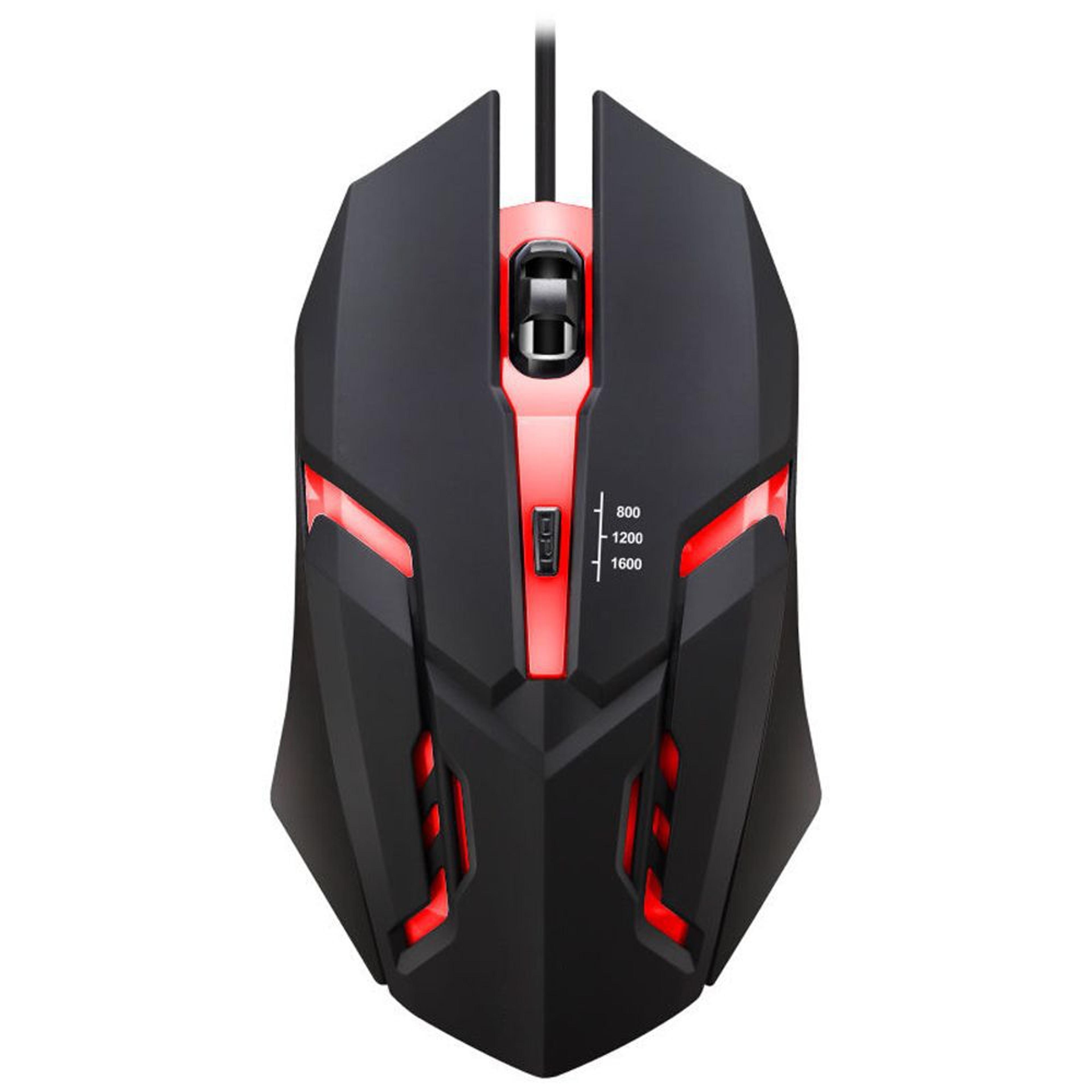 rgb led wired gaming mouse with ergonomic grip for pc laptop & office
