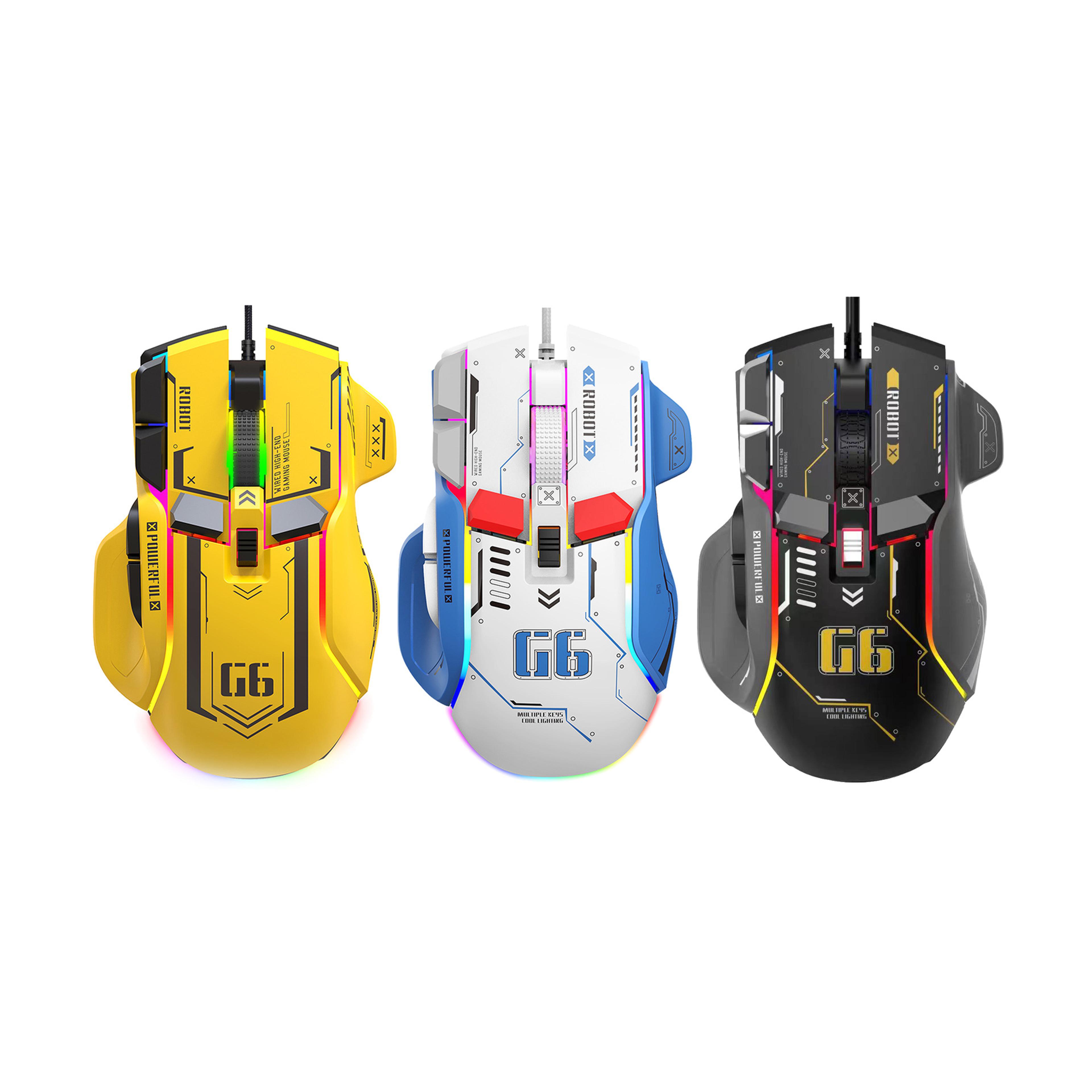 programmable gaming mouse with buttons and rgb lighting for pc & laptop