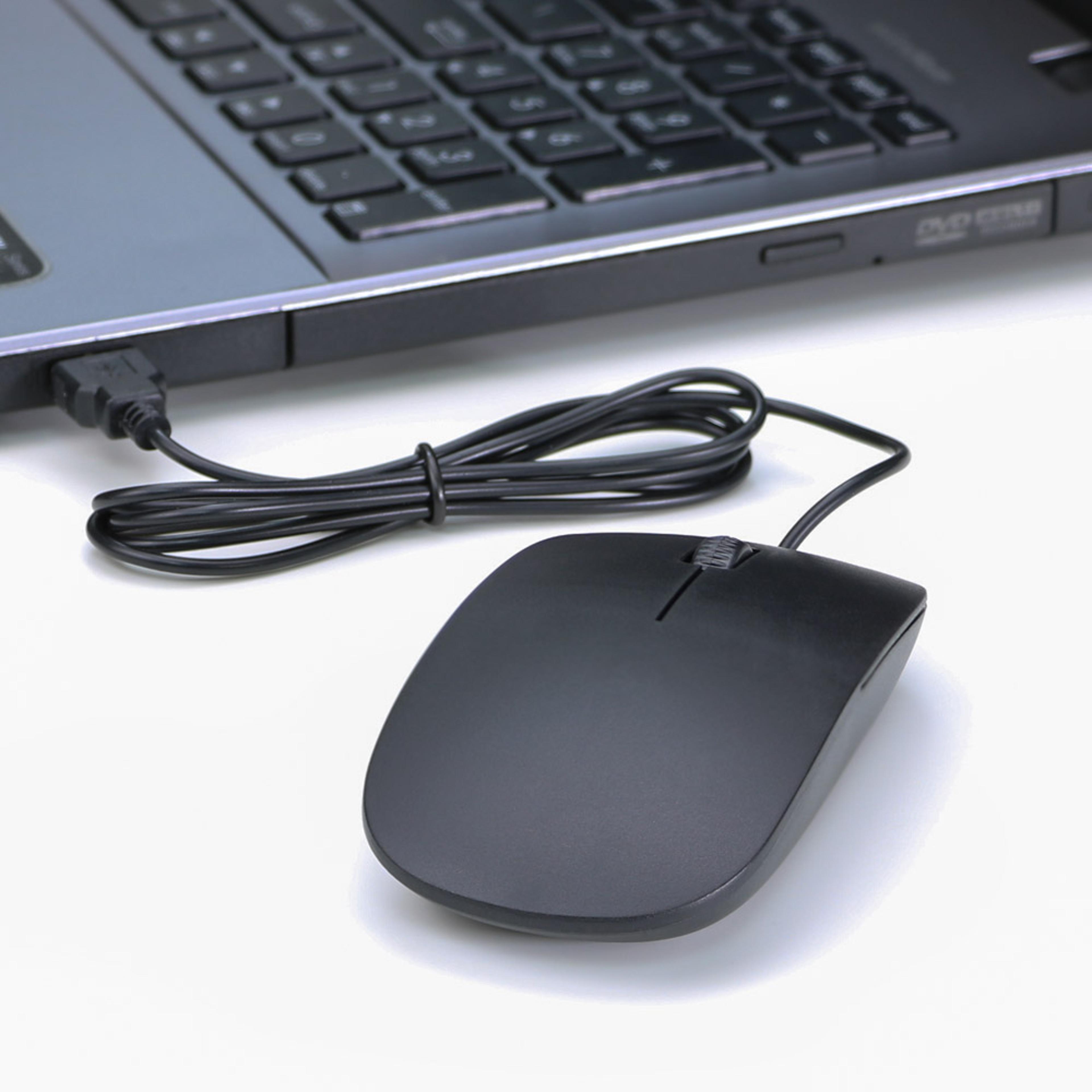 ultra slim usb wired mouse dpi optical mouse for pc & laptop