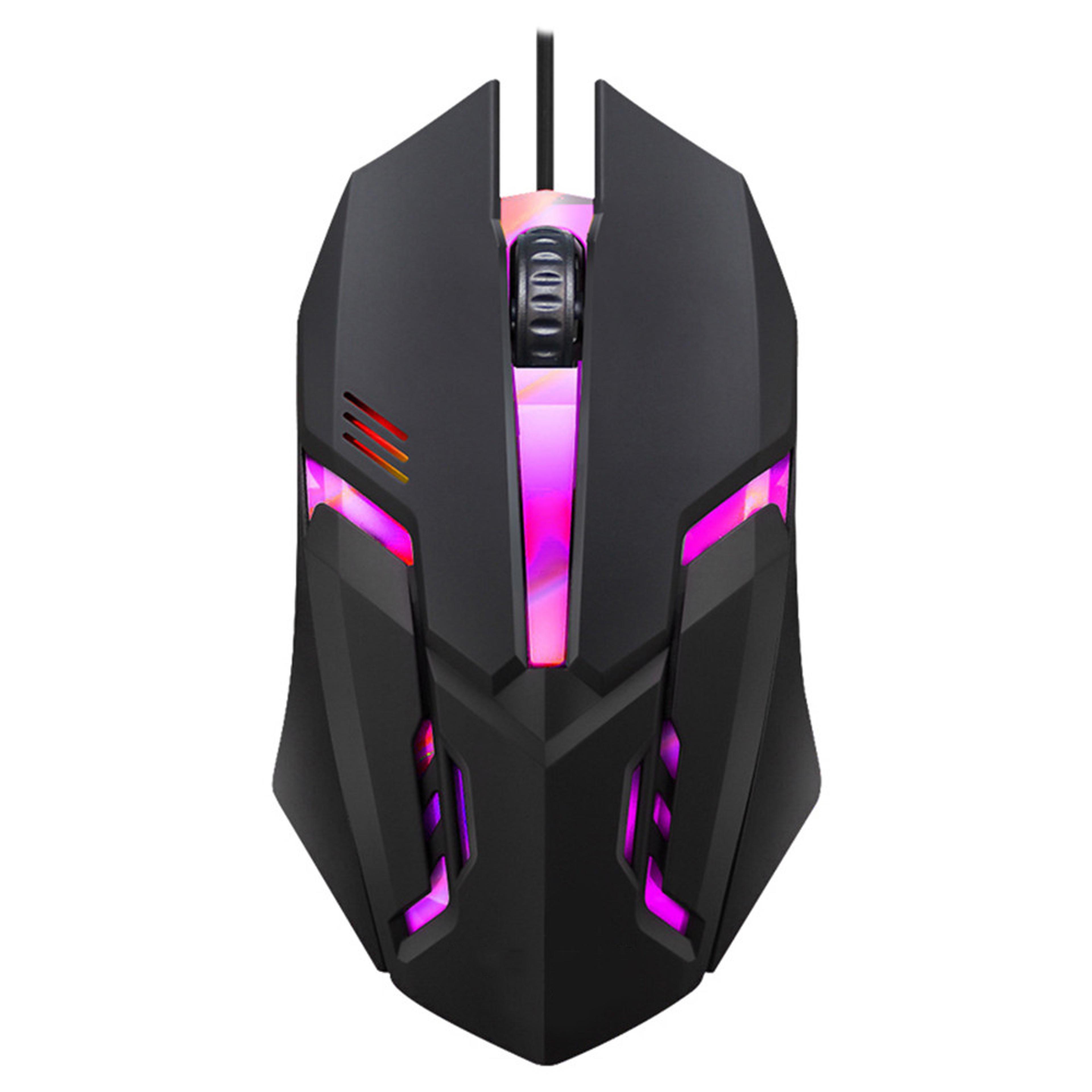 rgb wired gaming mouse with led lights usb optical mouse for pc laptop & desktop
