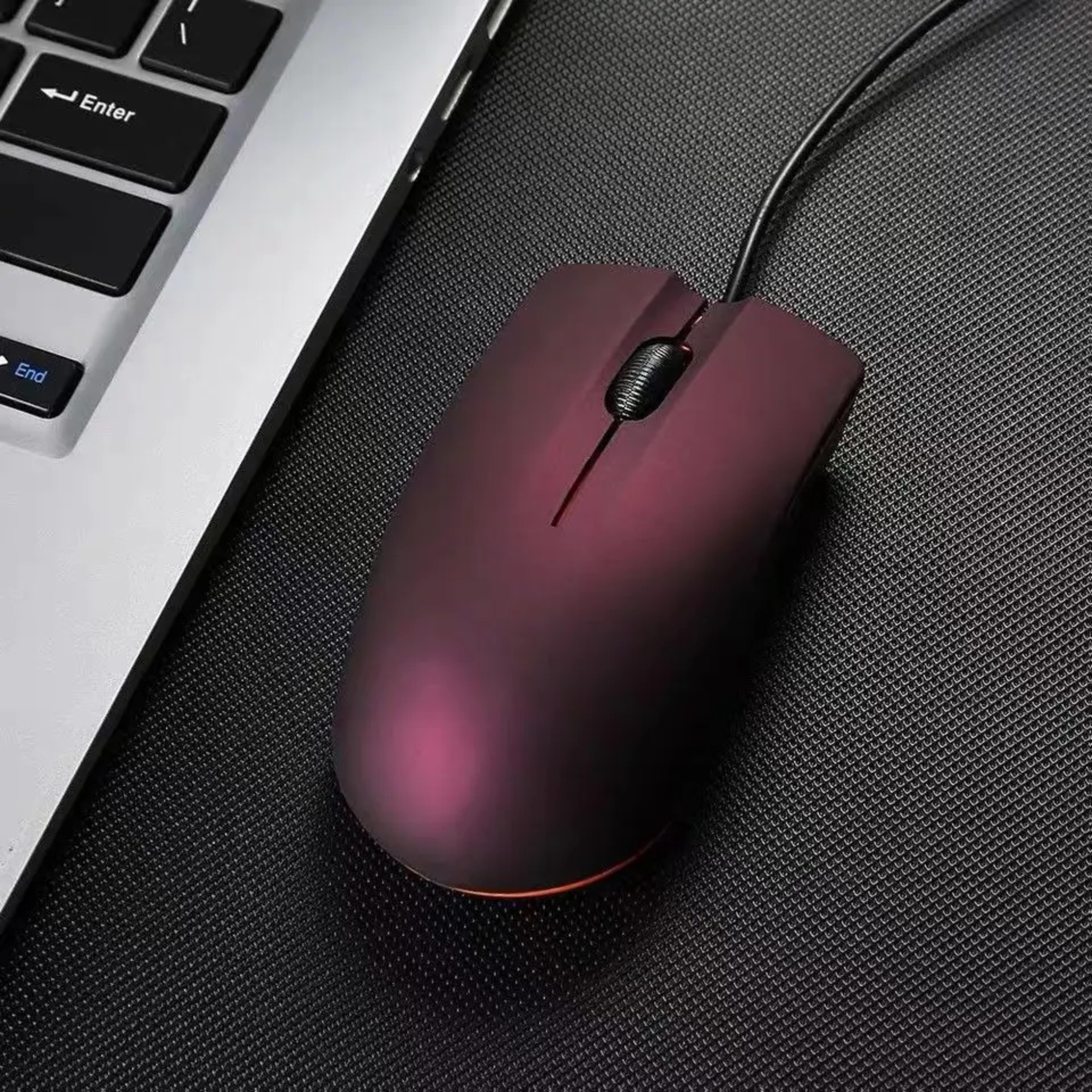 wired usb mouse for office laptop and desktop with non slip grip