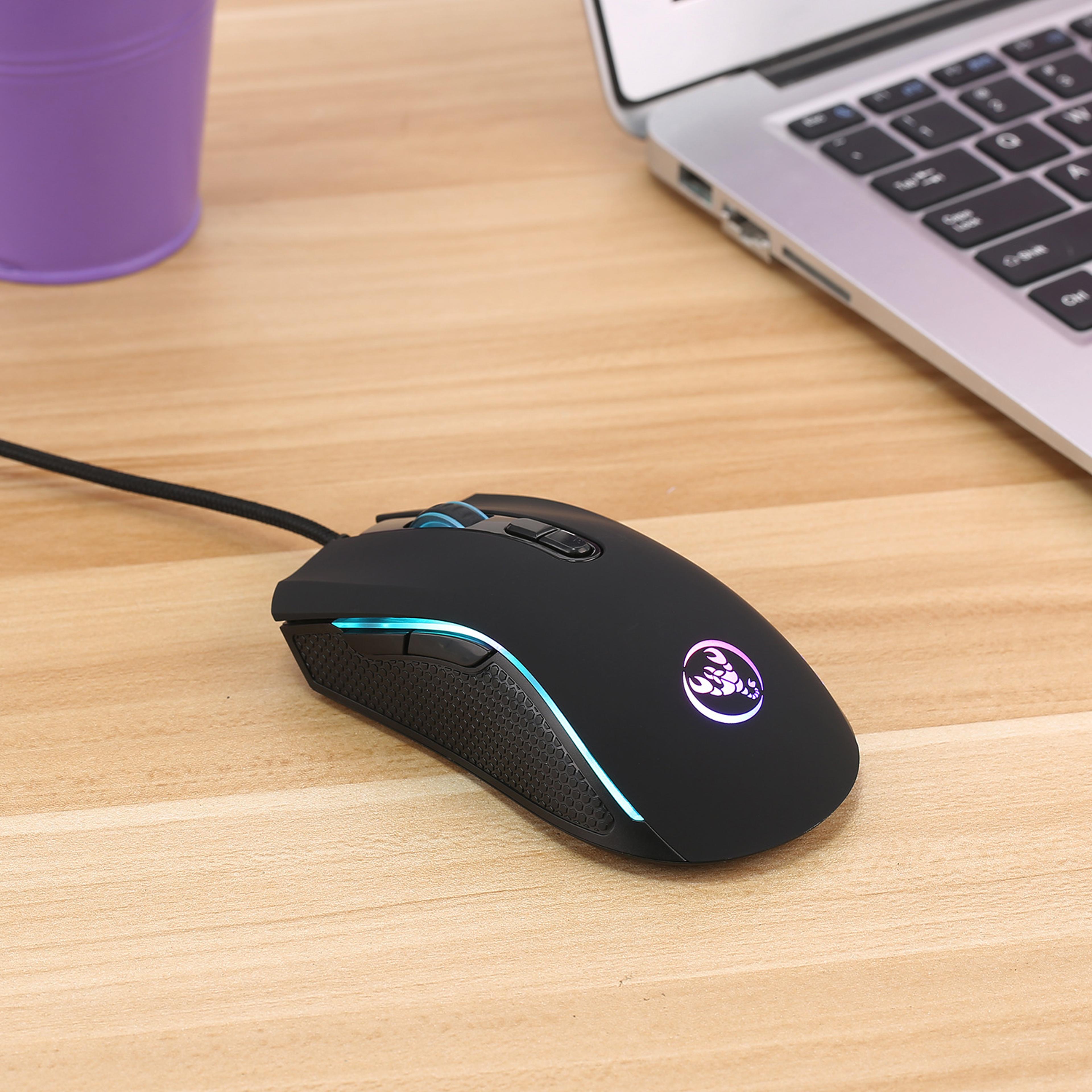 precision rgb gaming mouse dpi ergonomic wired gaming mouse for pc gamers