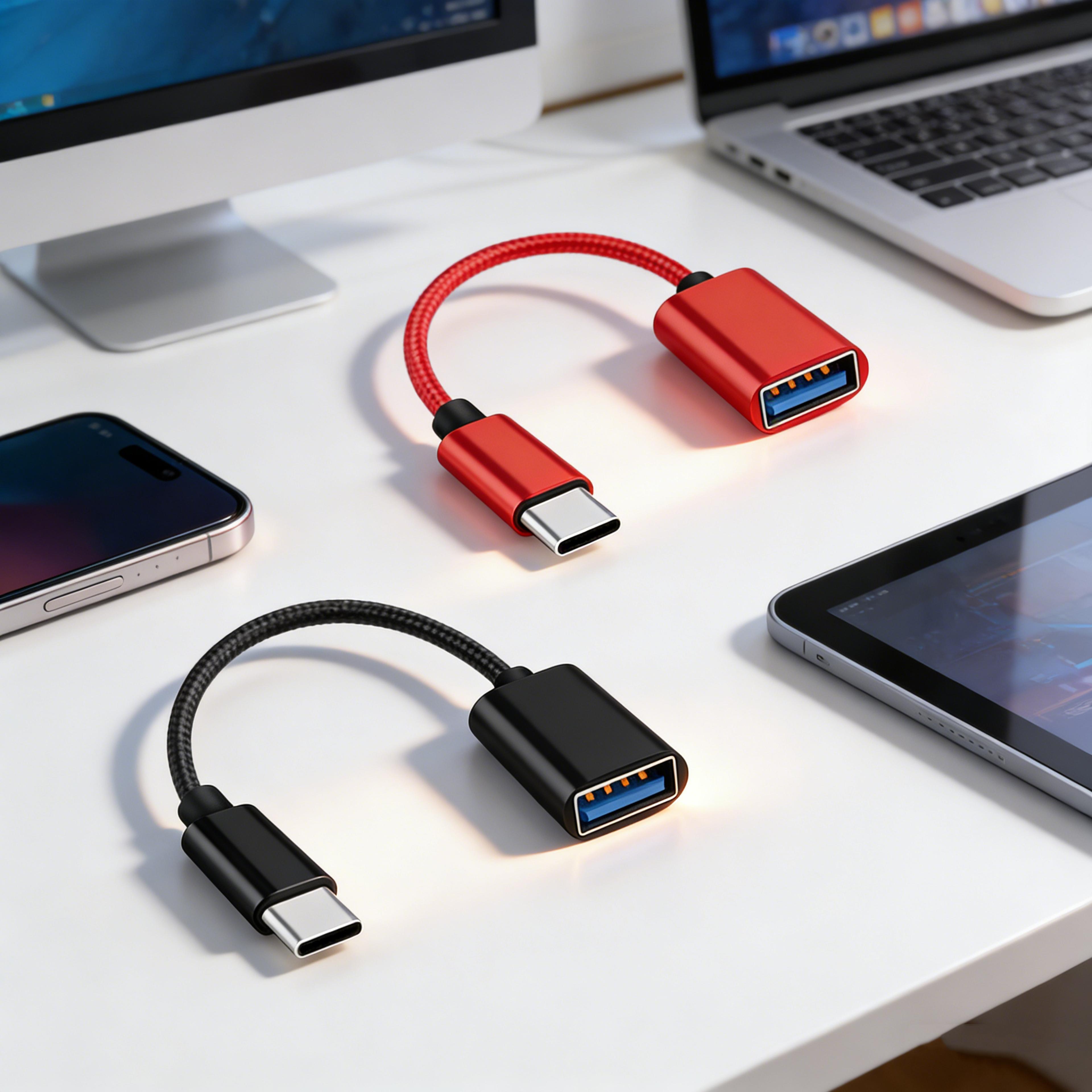 usb c otg adapter type c to usb adapter for macbook & usb accessories