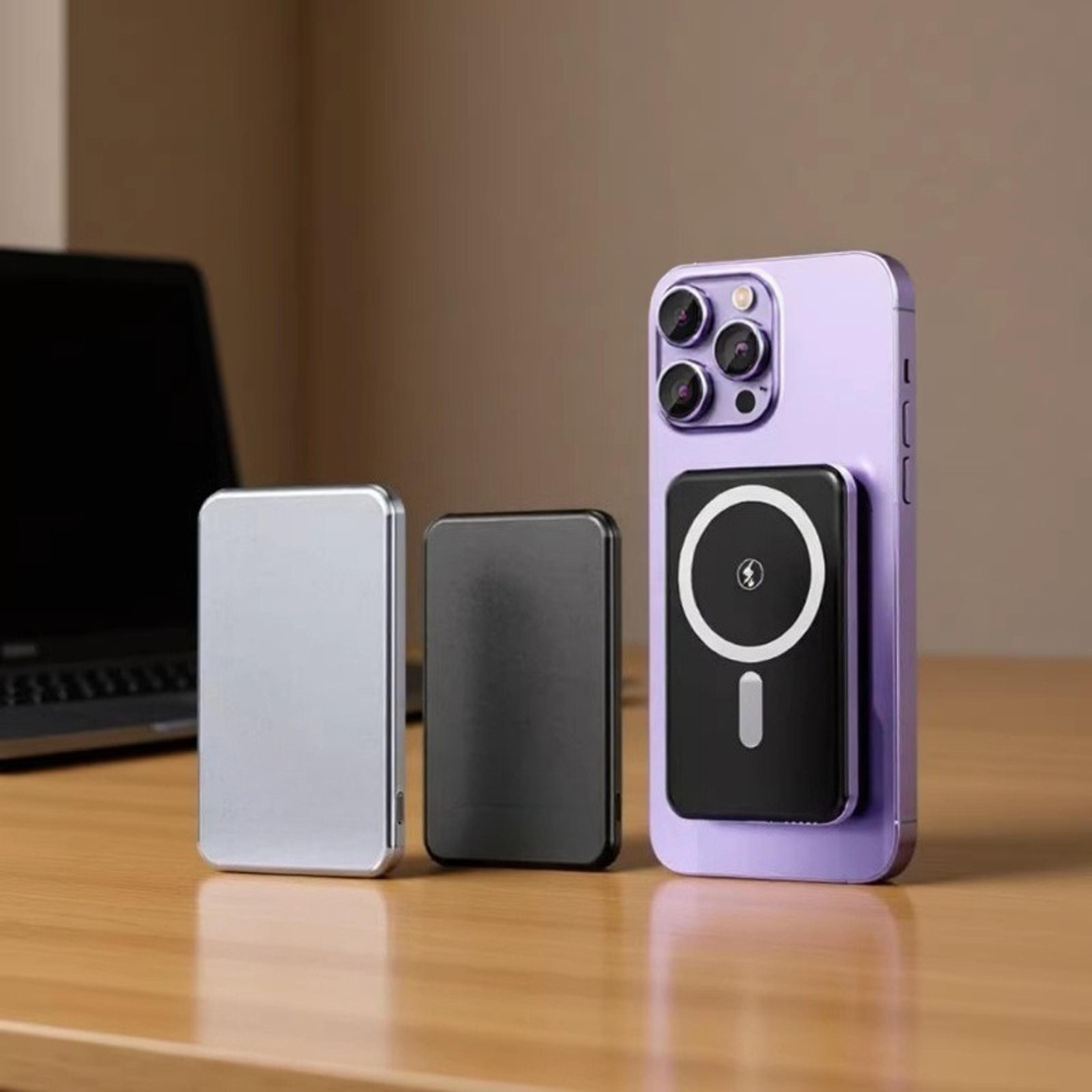 magsafe magnetic wireless power bank ultra thin fast charging portable battery pack
