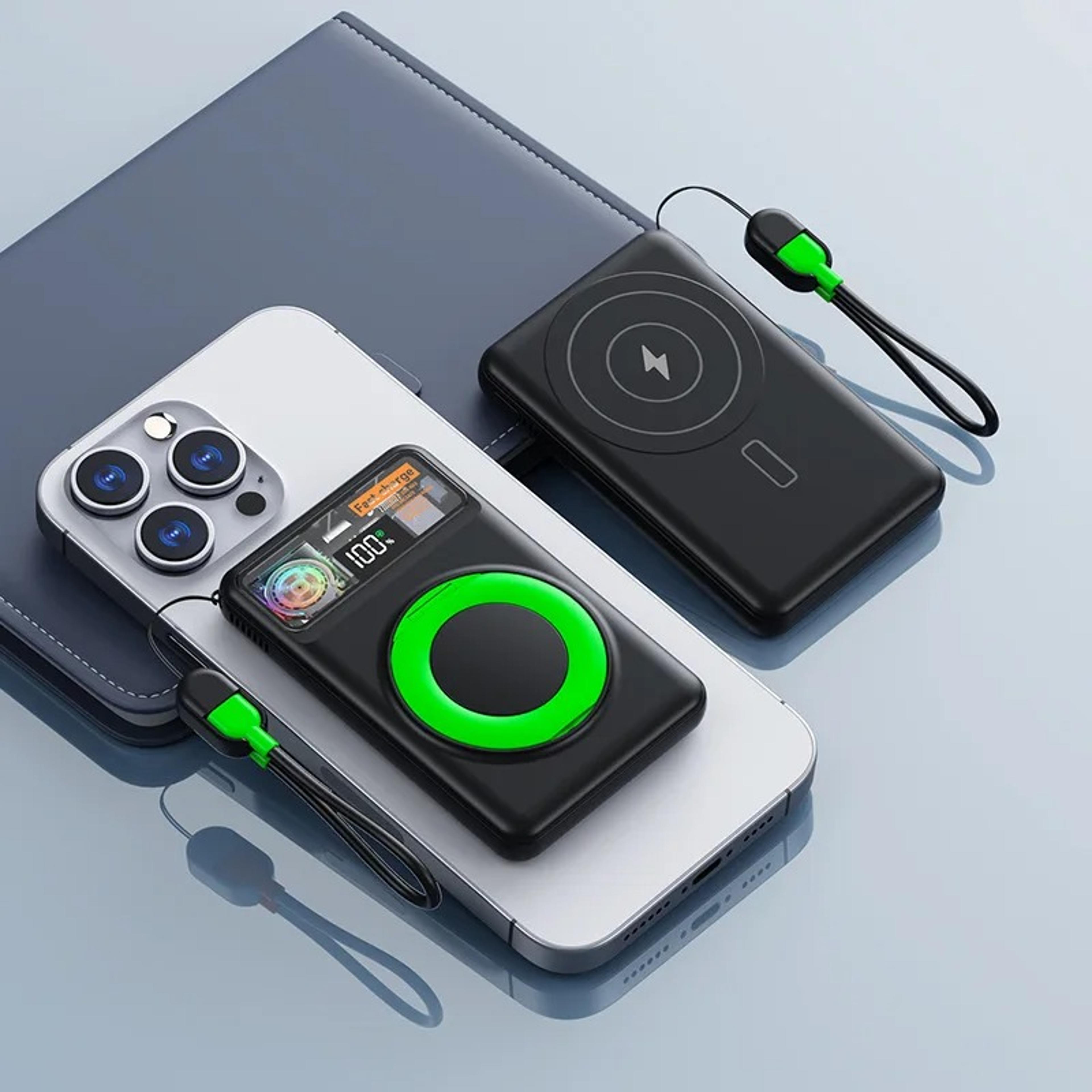 magnetic wireless power bank with apple watch charger and fast chargingsss