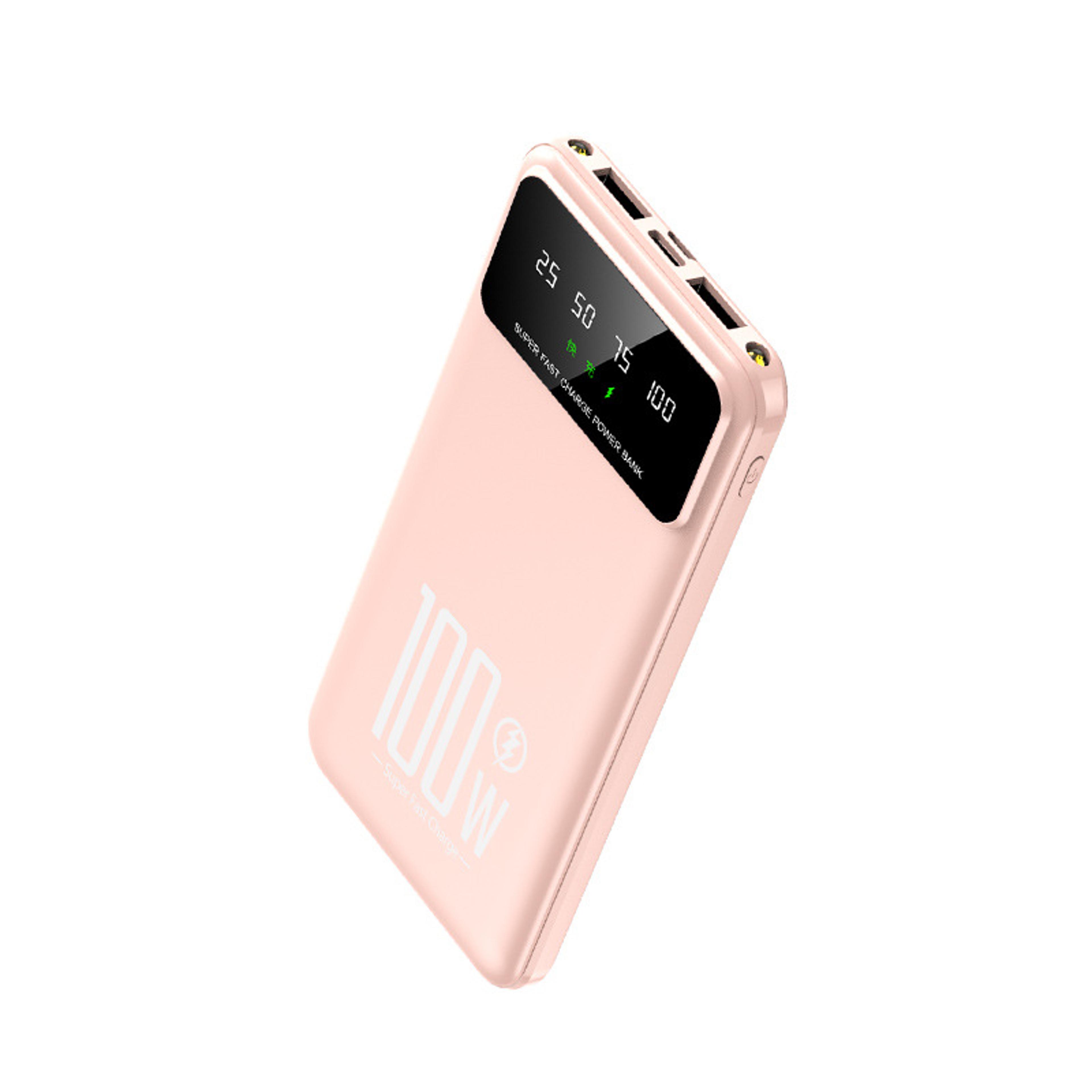 fast charging power bank with digital display usb c portable battery pack