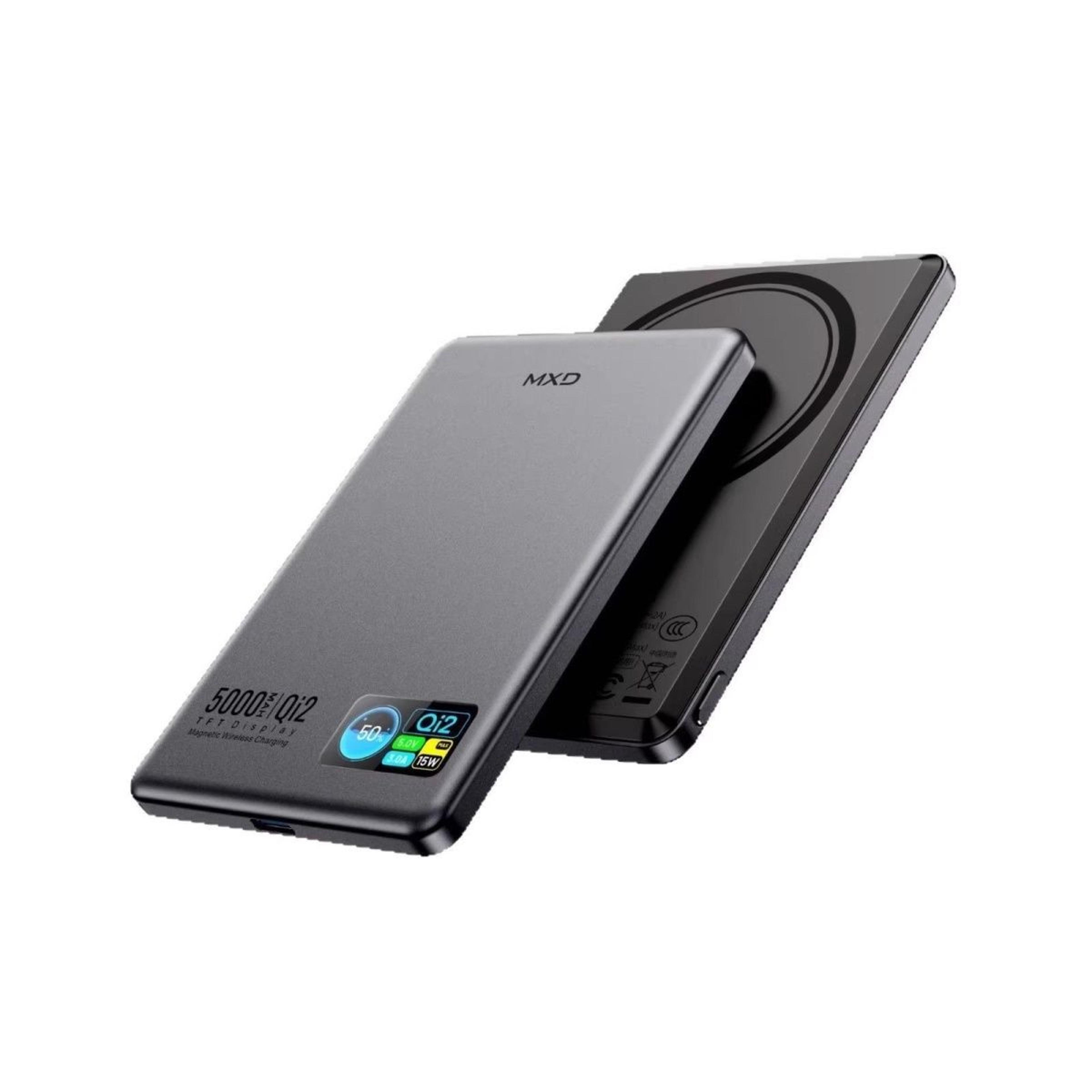 smart display magsafe power bank magnetic wireless charger with digital screen
