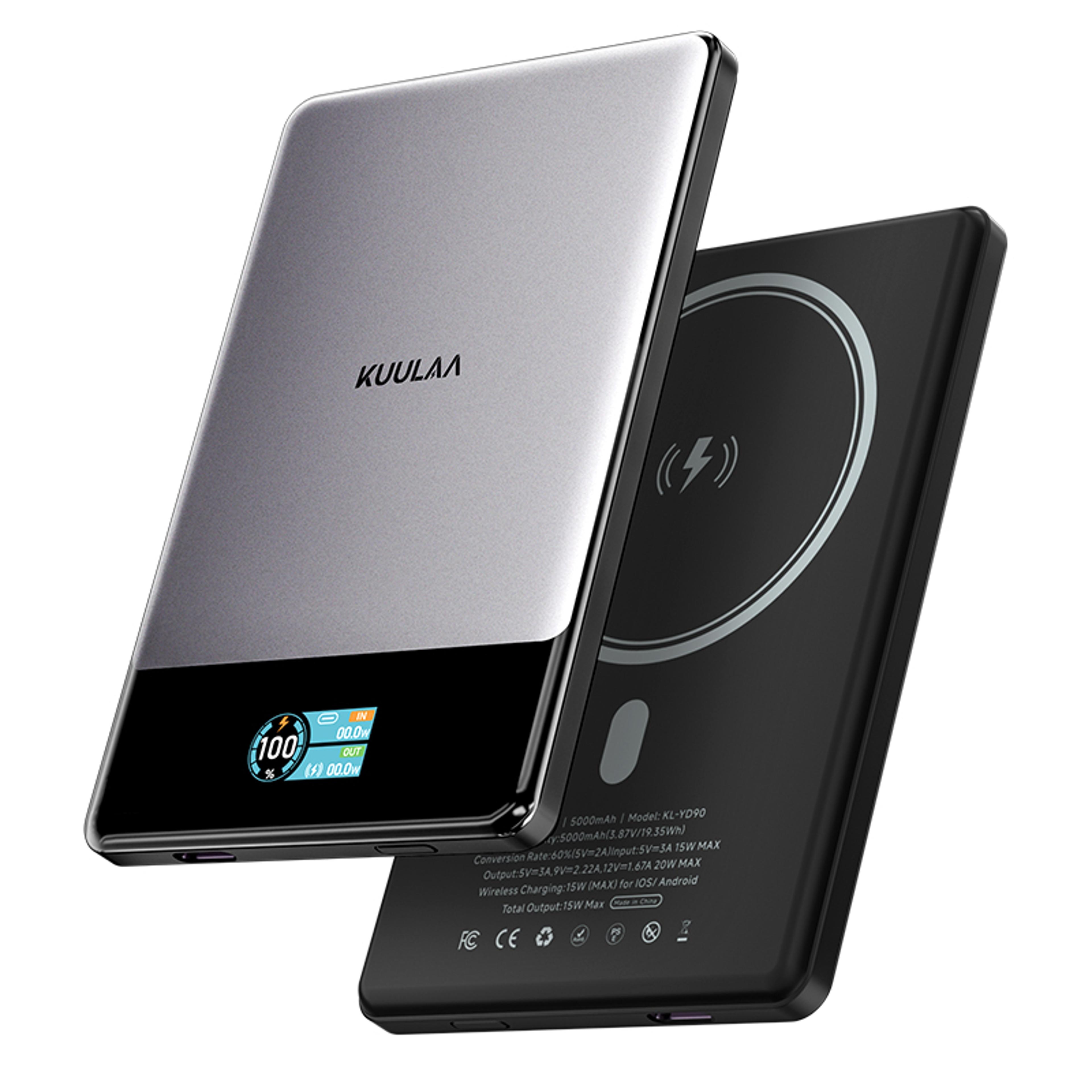 magnetic power bank wireless fast charger with usb chargingss