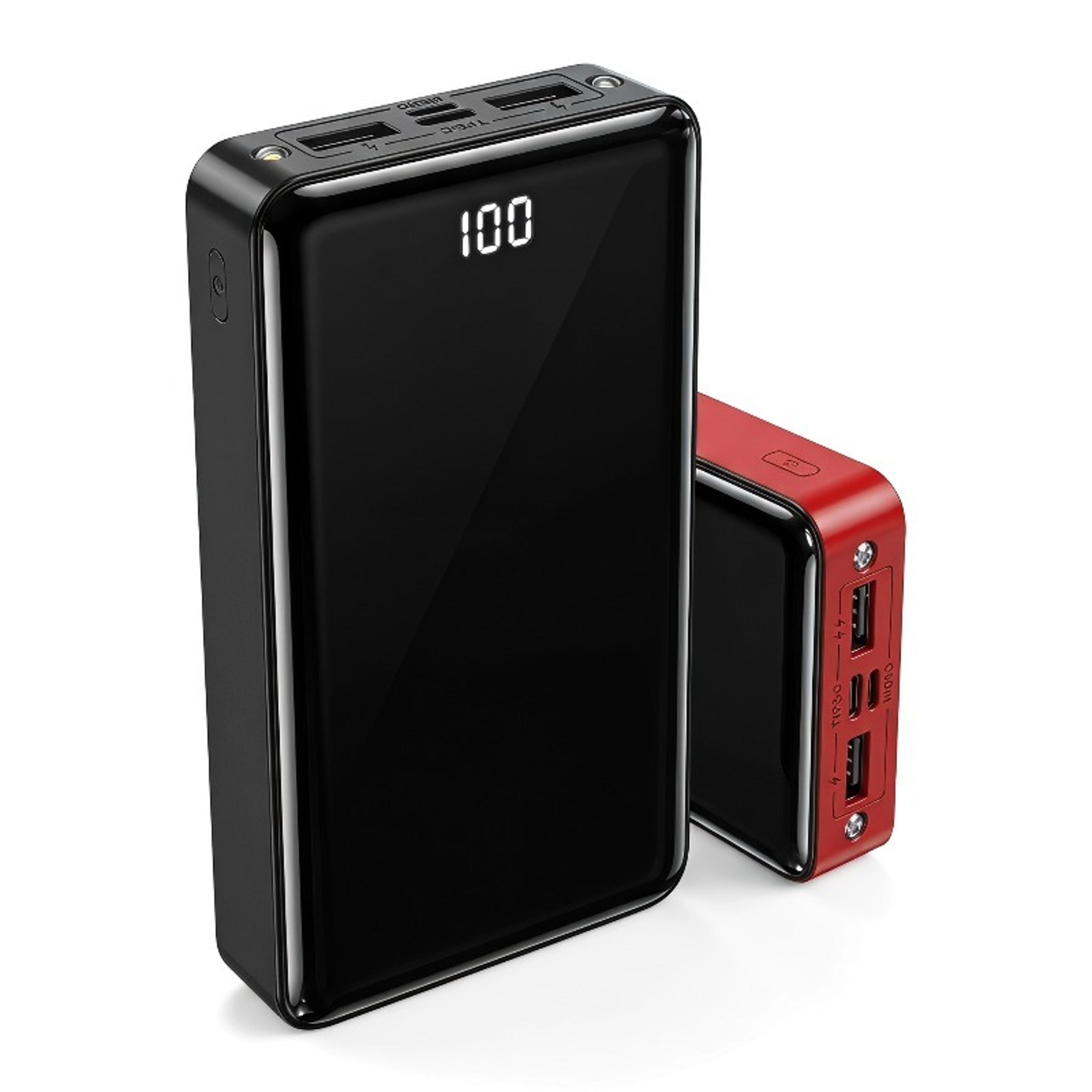 portable charger with led display flashlight & usb c fast charging power bank
