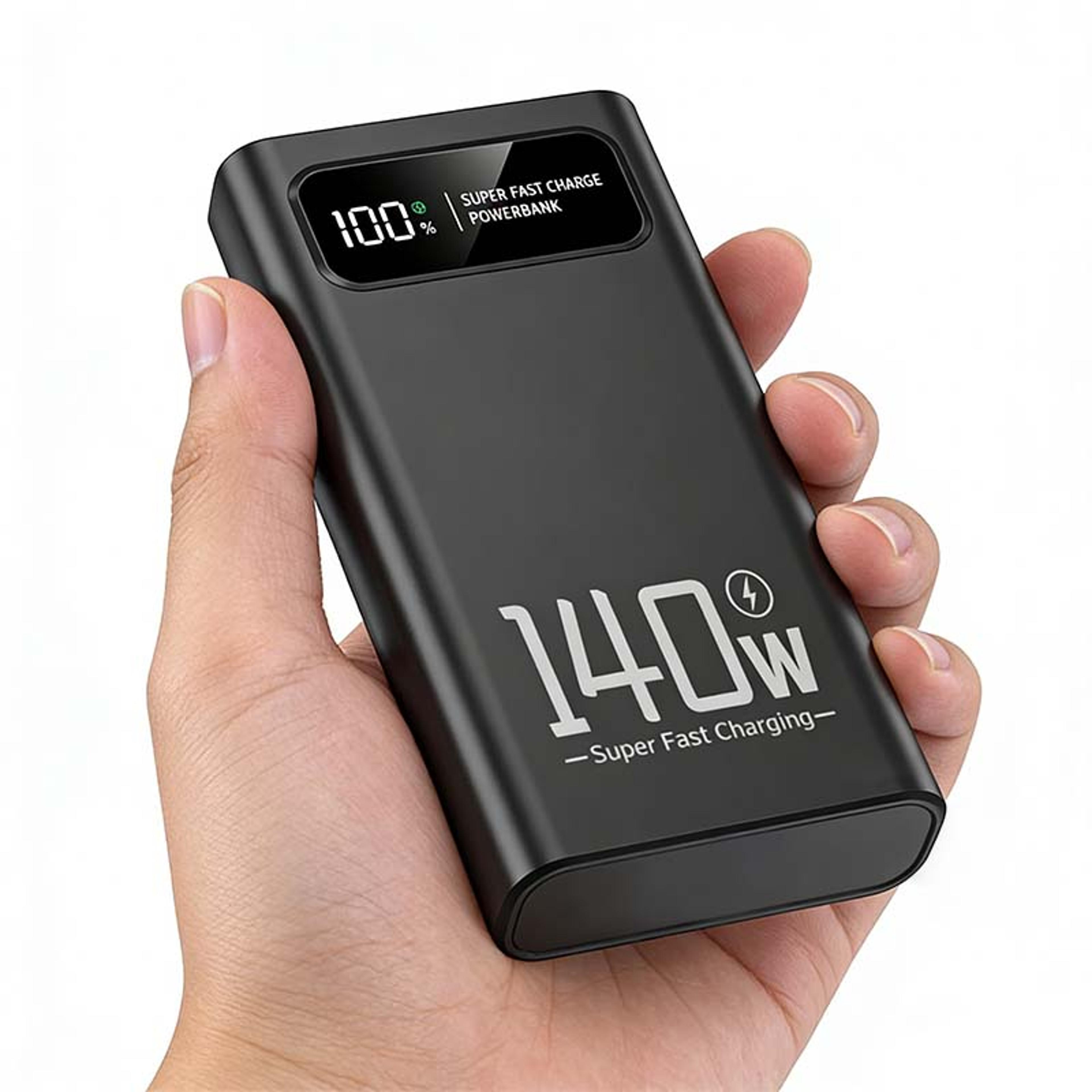 fast charging power bank with led display usb c portable charger