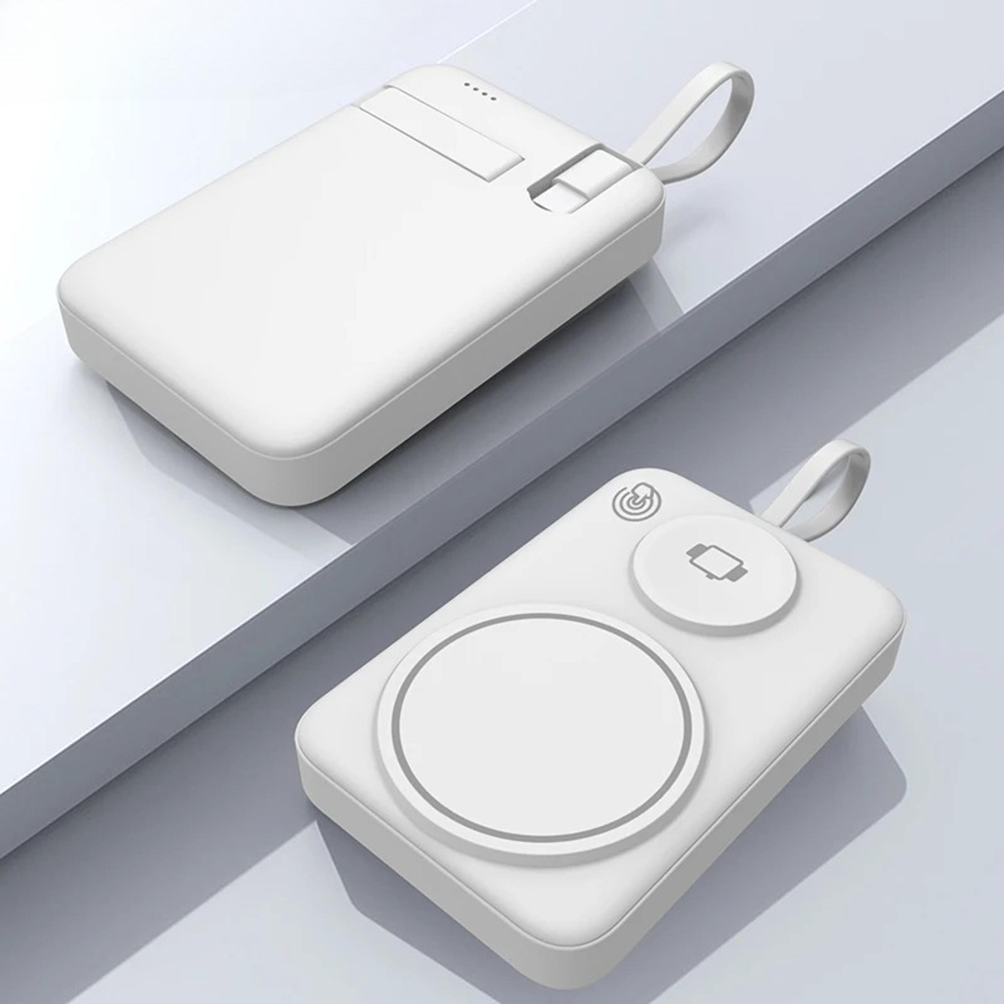 magnetic wireless power bank with usb c cable fast portable charger