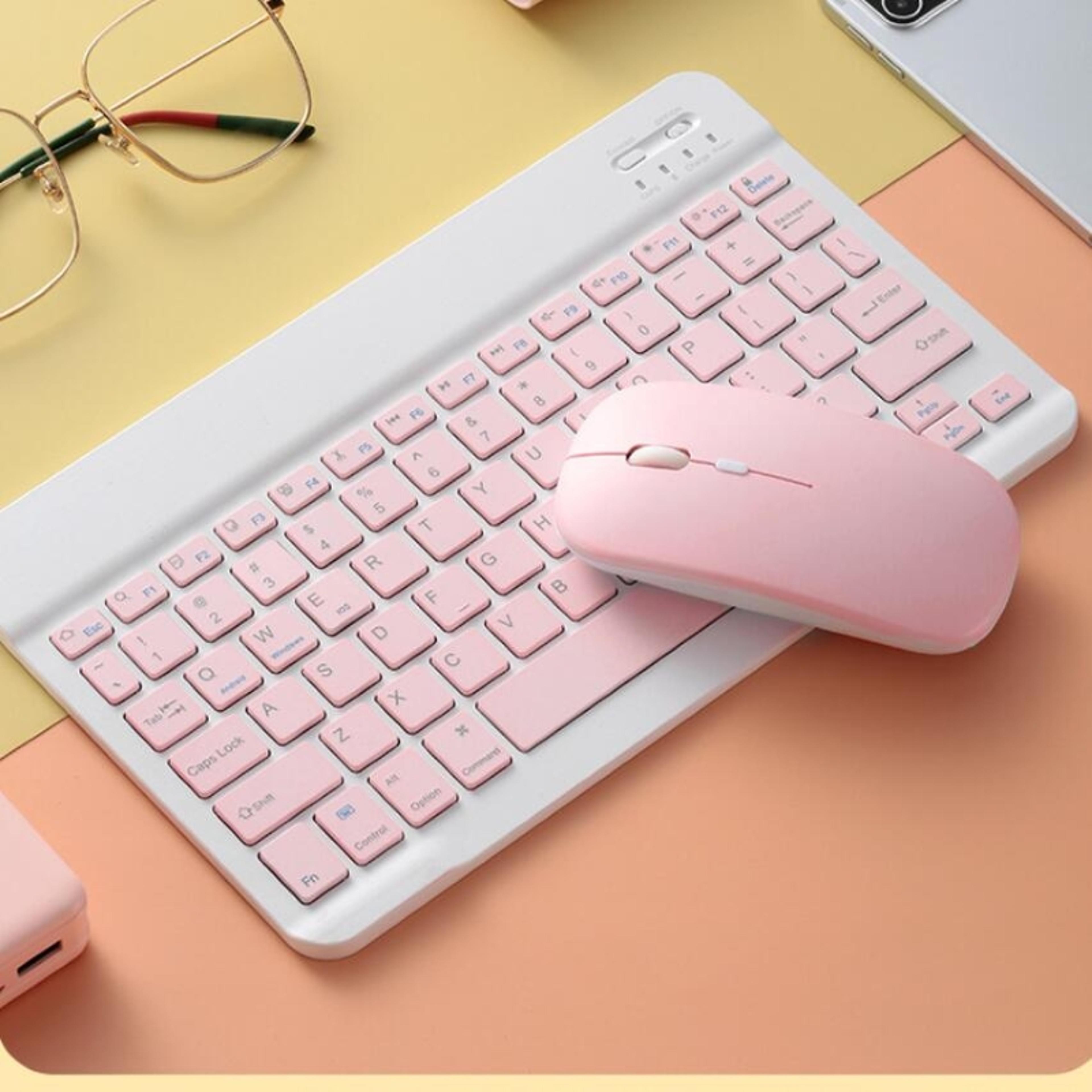 ultra slim bluetooth keyboard portable wireless rechargeable for tablets phones & laptops