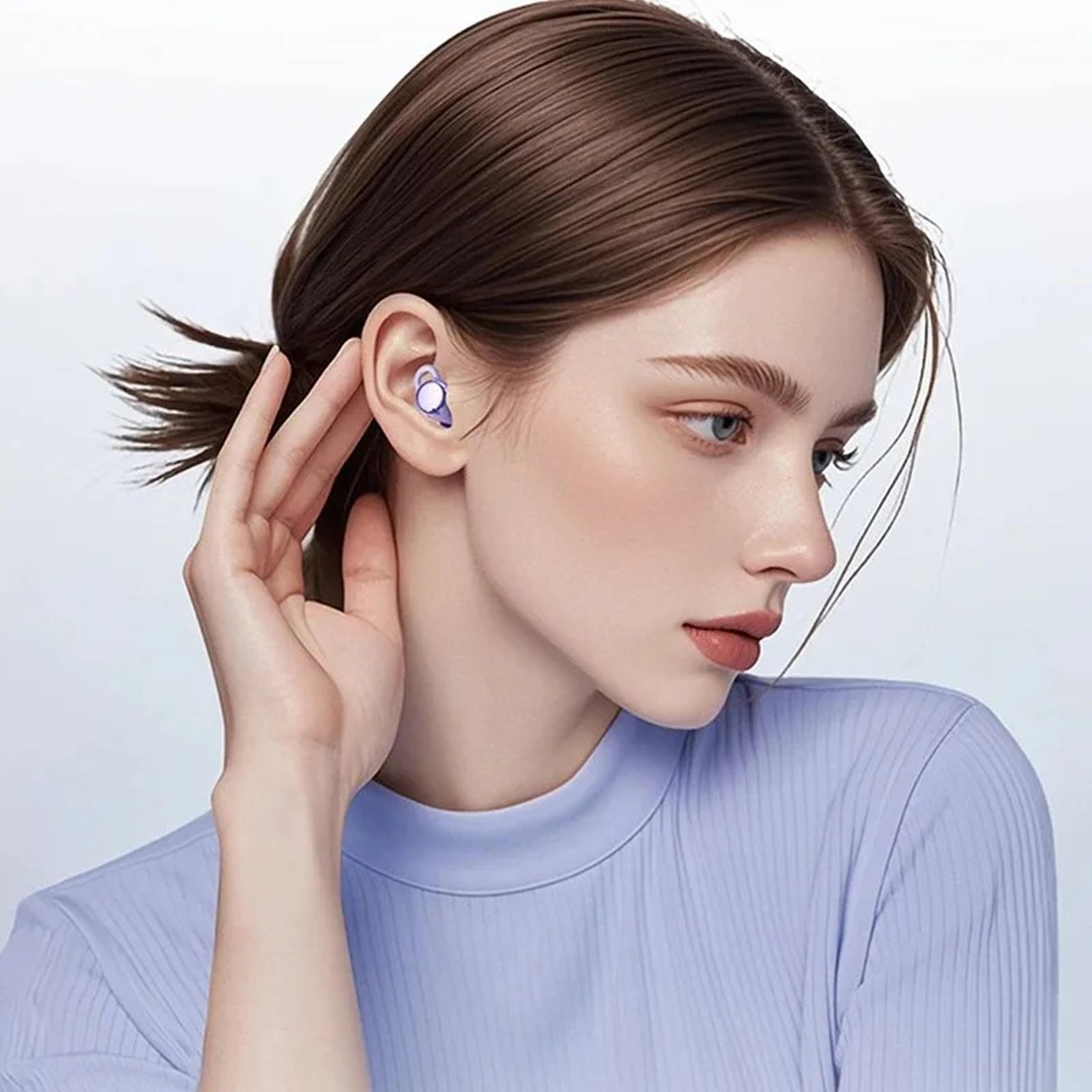 lightweight sleep earbuds bluetooth ear clip wireless headphones with enc mic