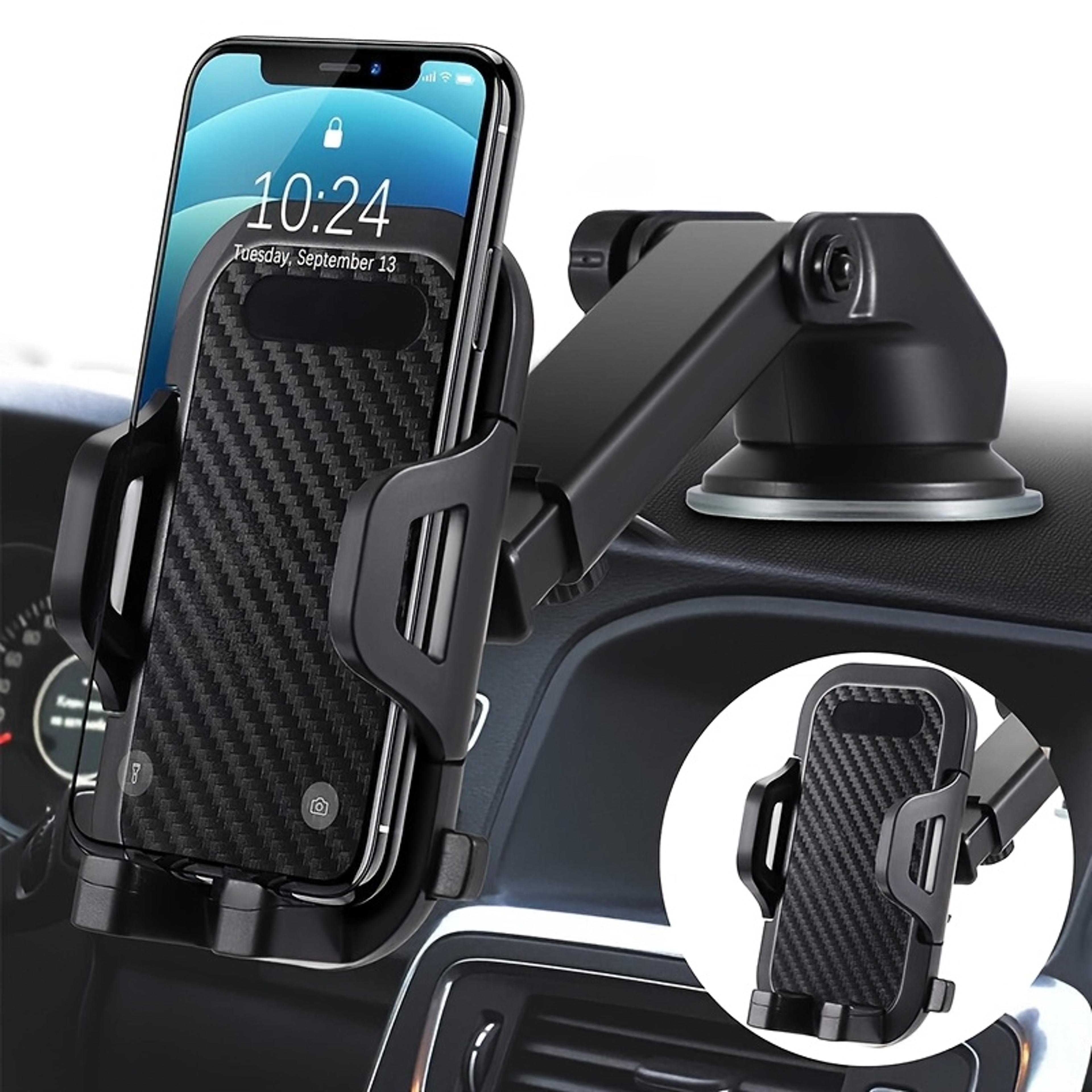 universal car phone holder suction cup phone mount for dashboard & windshield