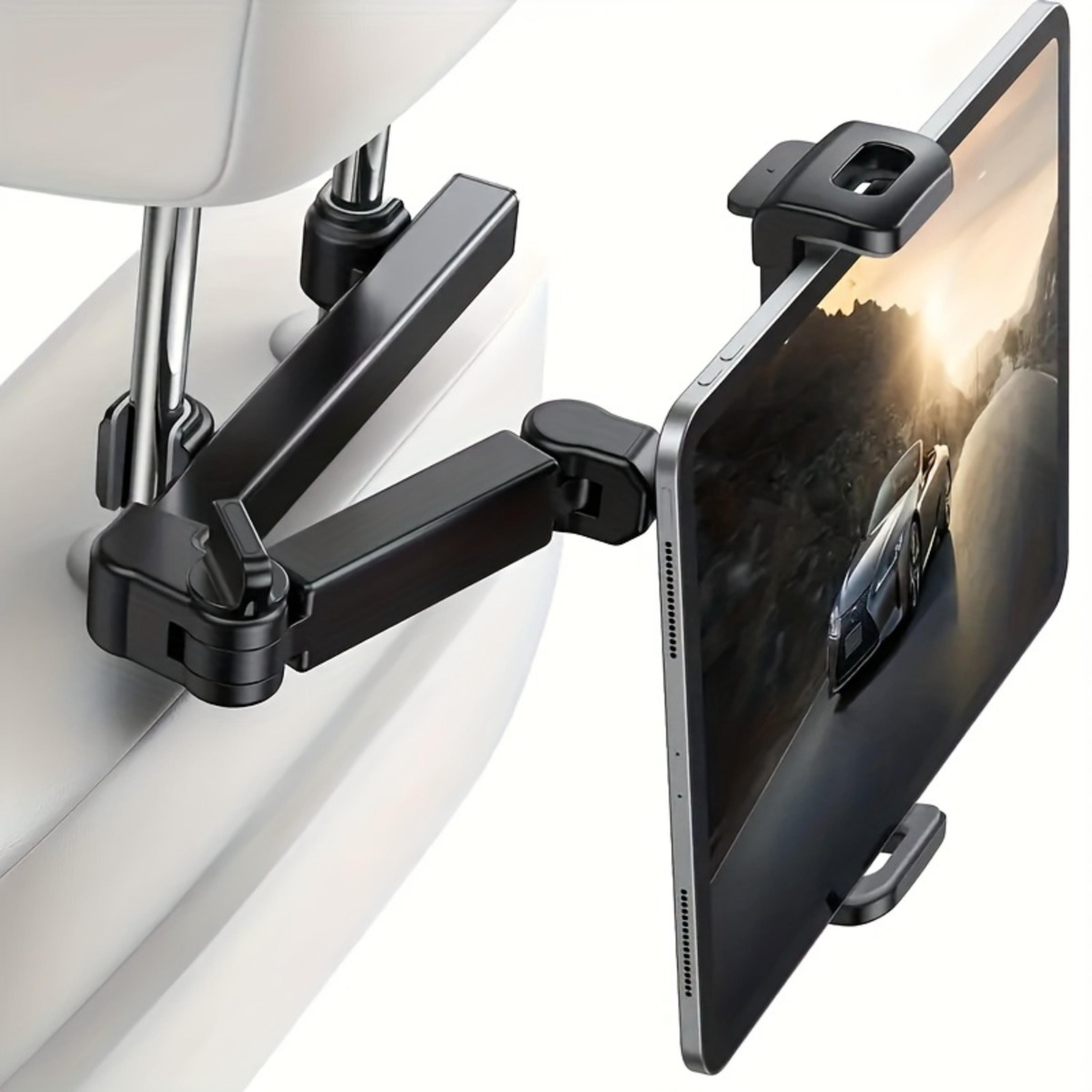 universal car headrest tablet mount for ipad tablets & phones with adjustable viewing