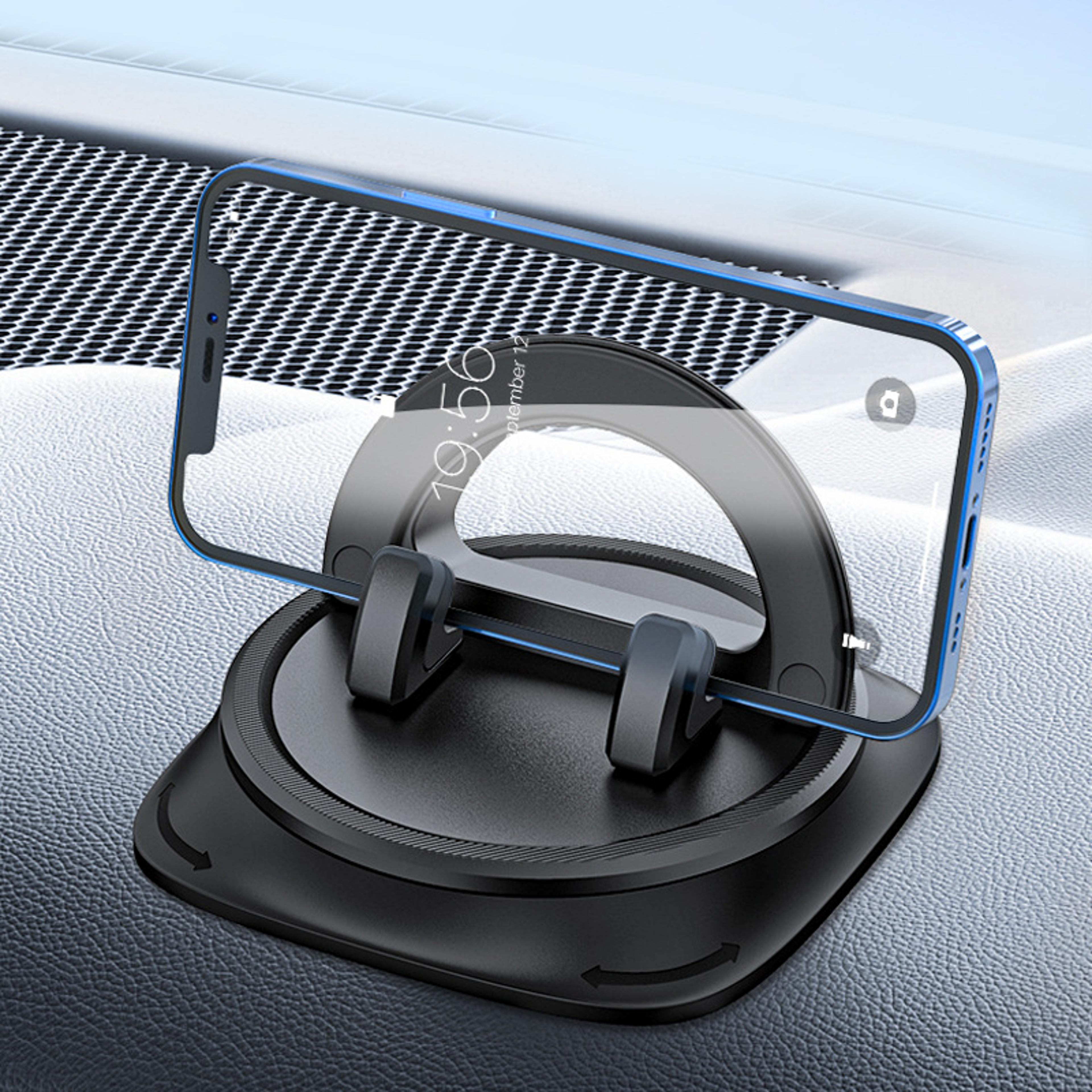 rotating dashboard car phone holder universal non slip car phone mount for smartphones