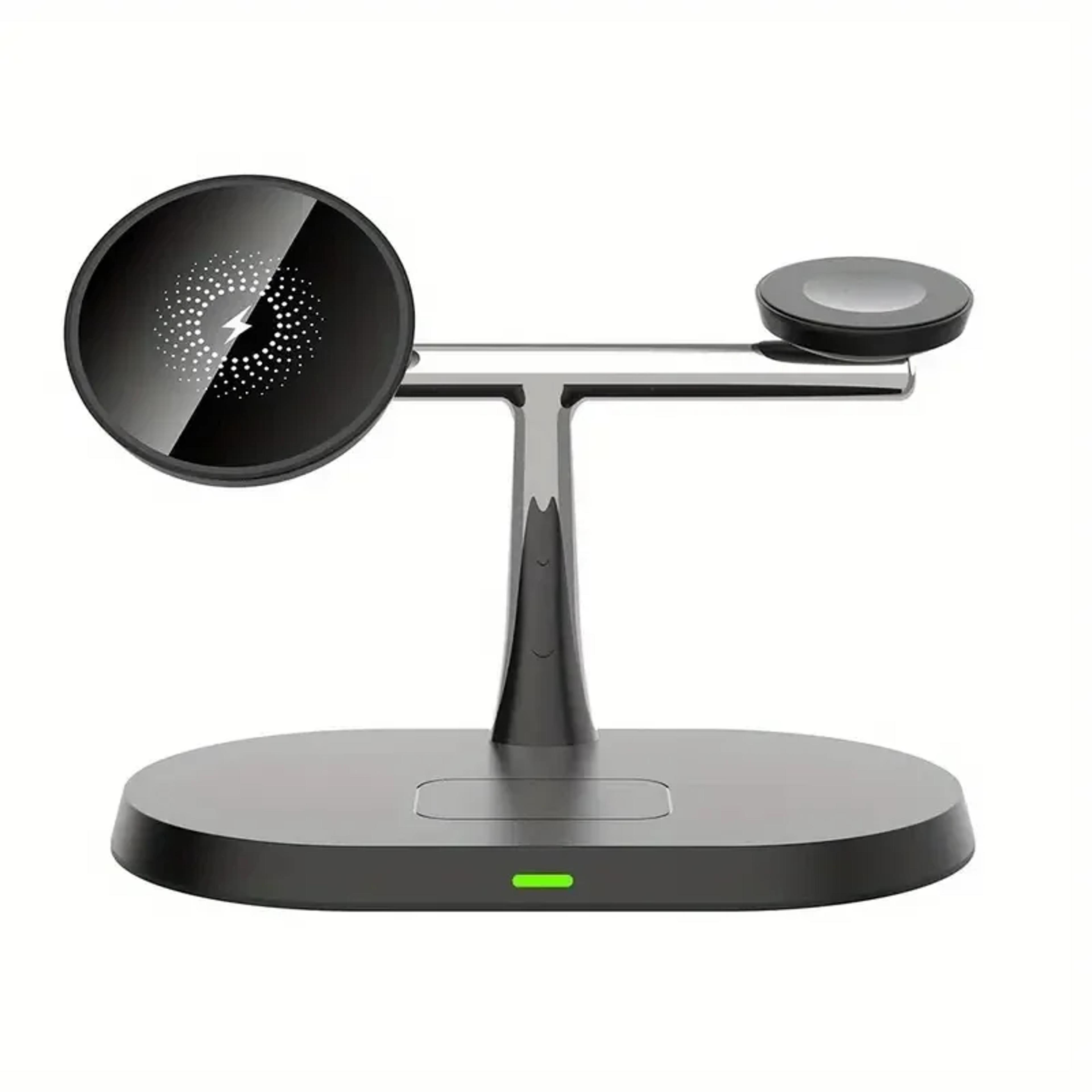magnetic wireless charger stand for iphone apple watch & airpods fast charging dock