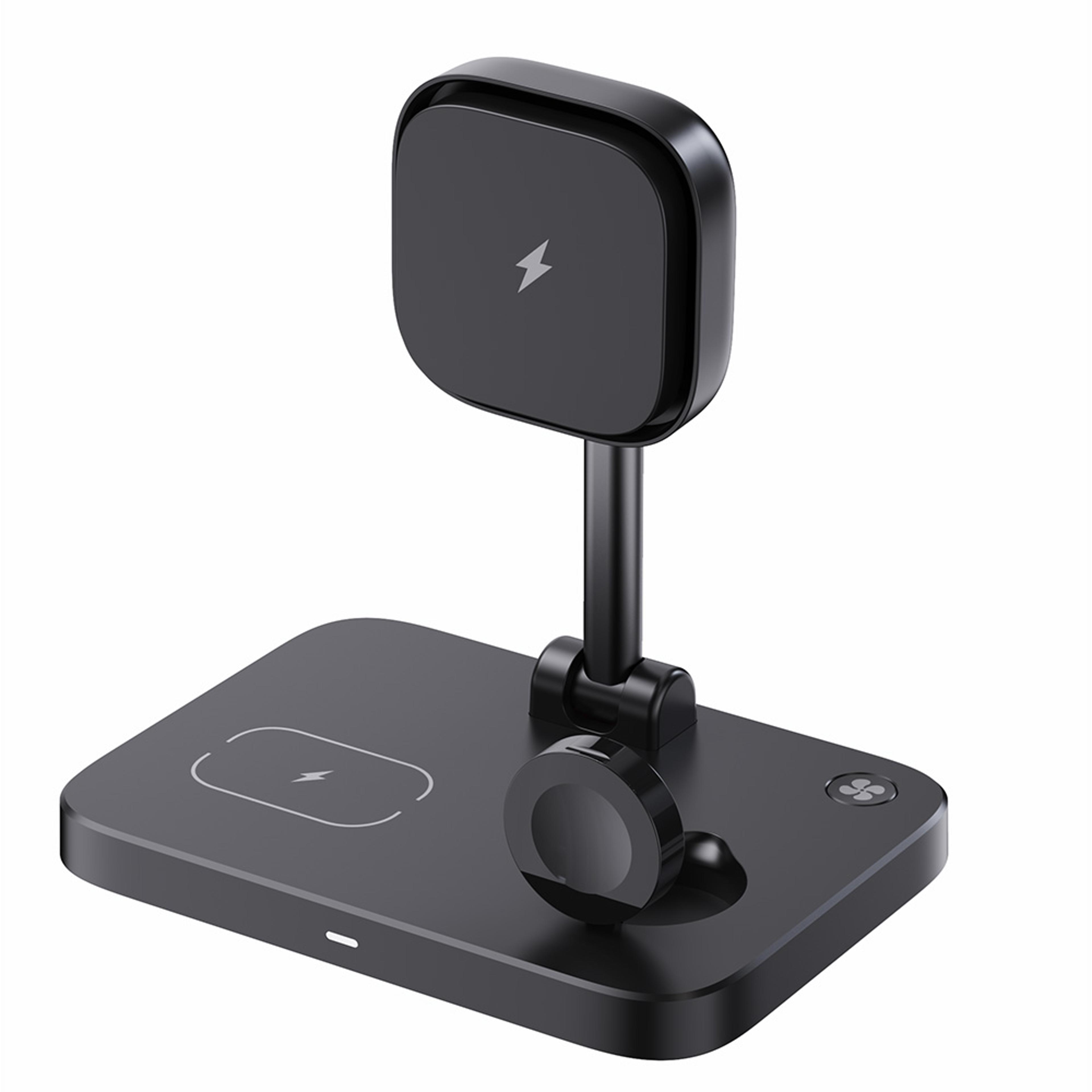 magsafe foldable wireless charger stand for iphone apple watch & airpods with fast charging