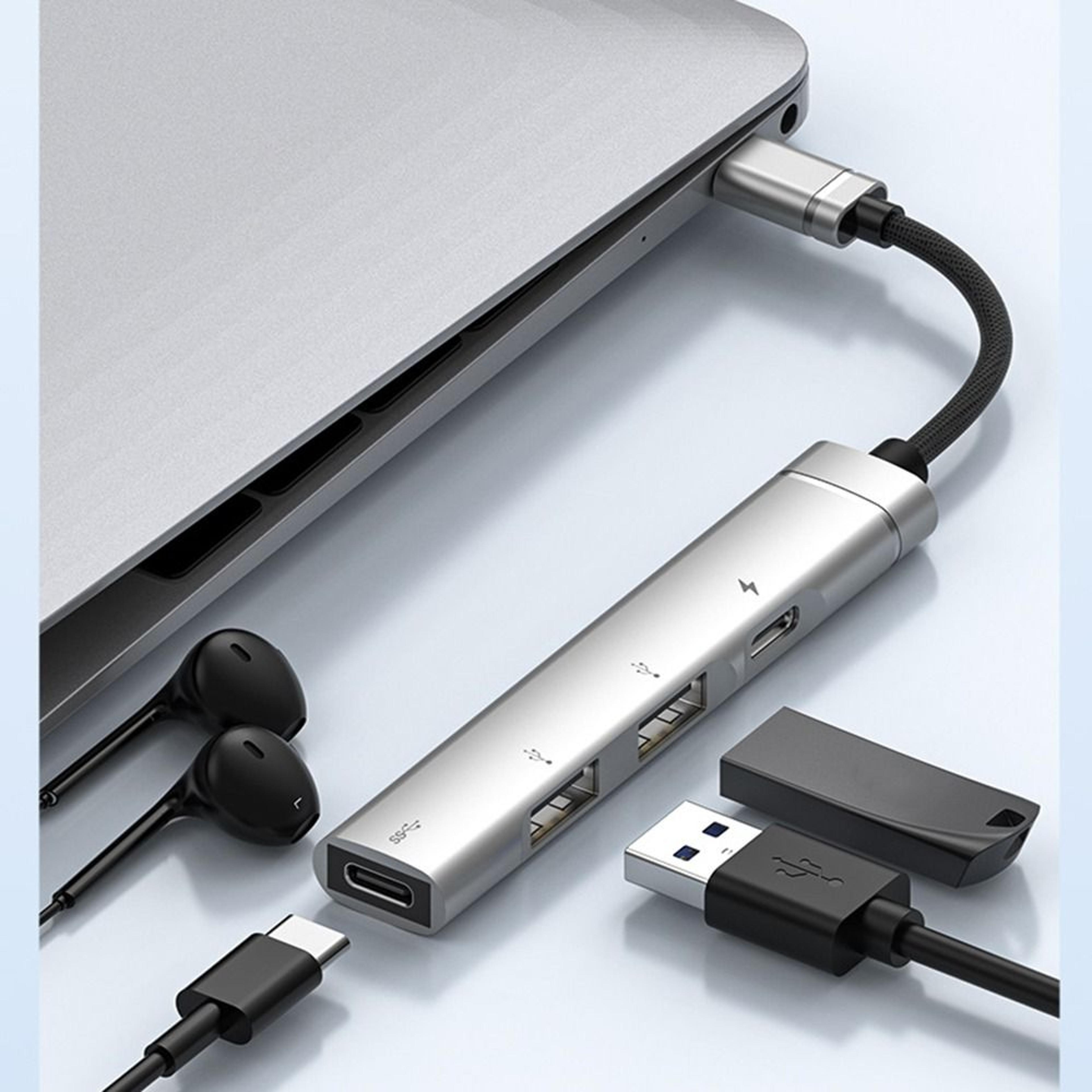 usb c hub with pd charging usb splitter & data transfer docking station