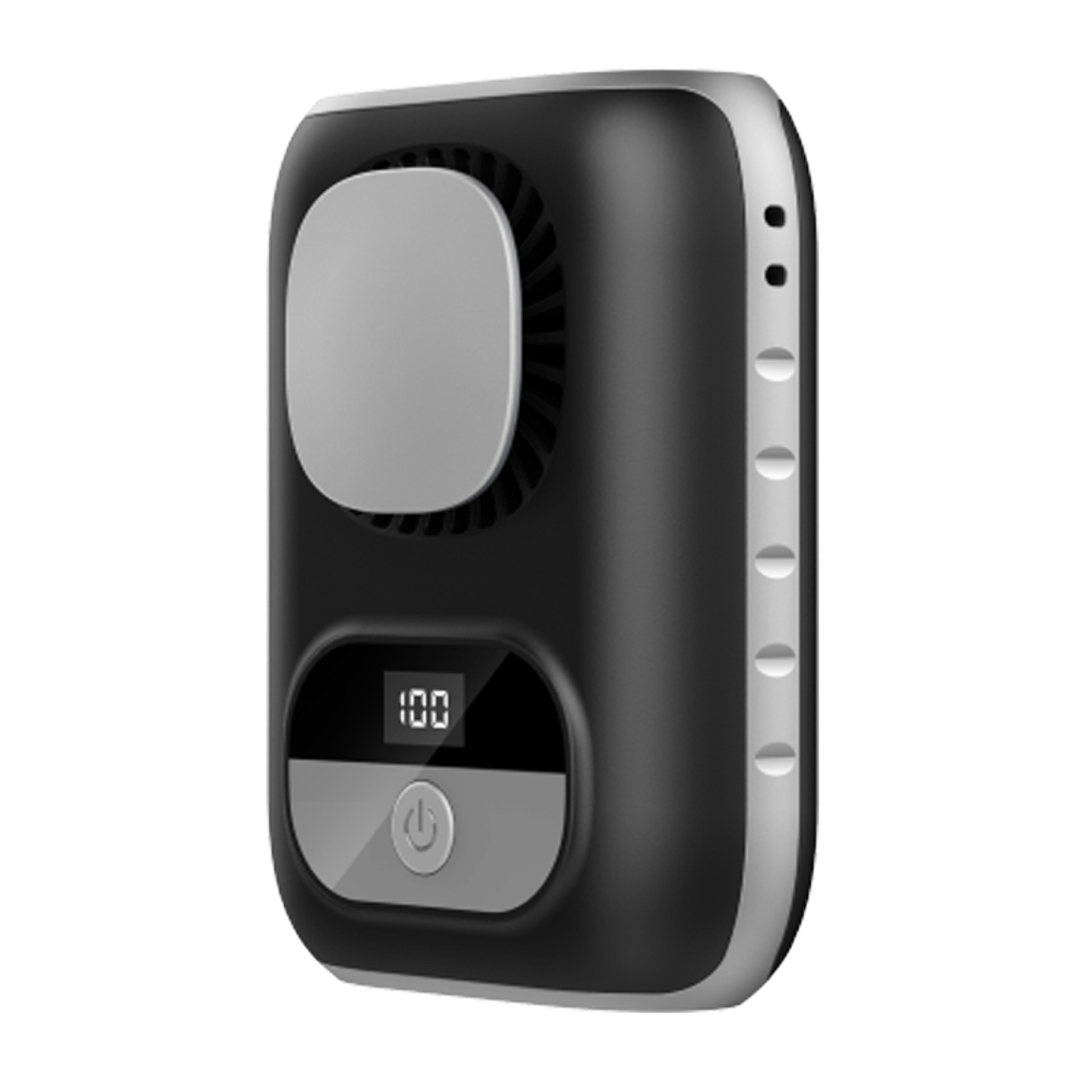 portable waist fan clip on personal fan with 5 speeds and led display