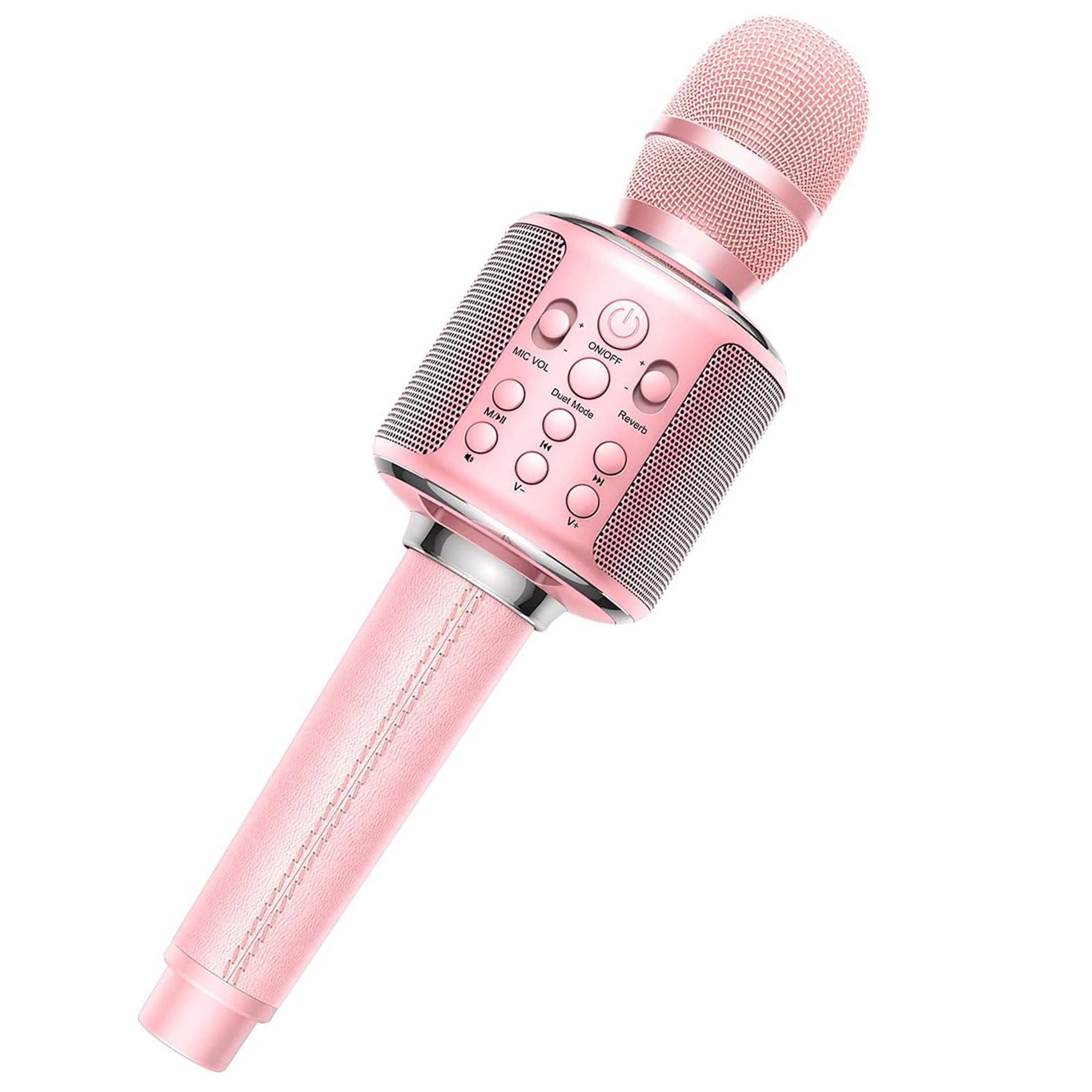 bluetooth karaoke microphone with speaker portable wireless singing machine for kids & adults