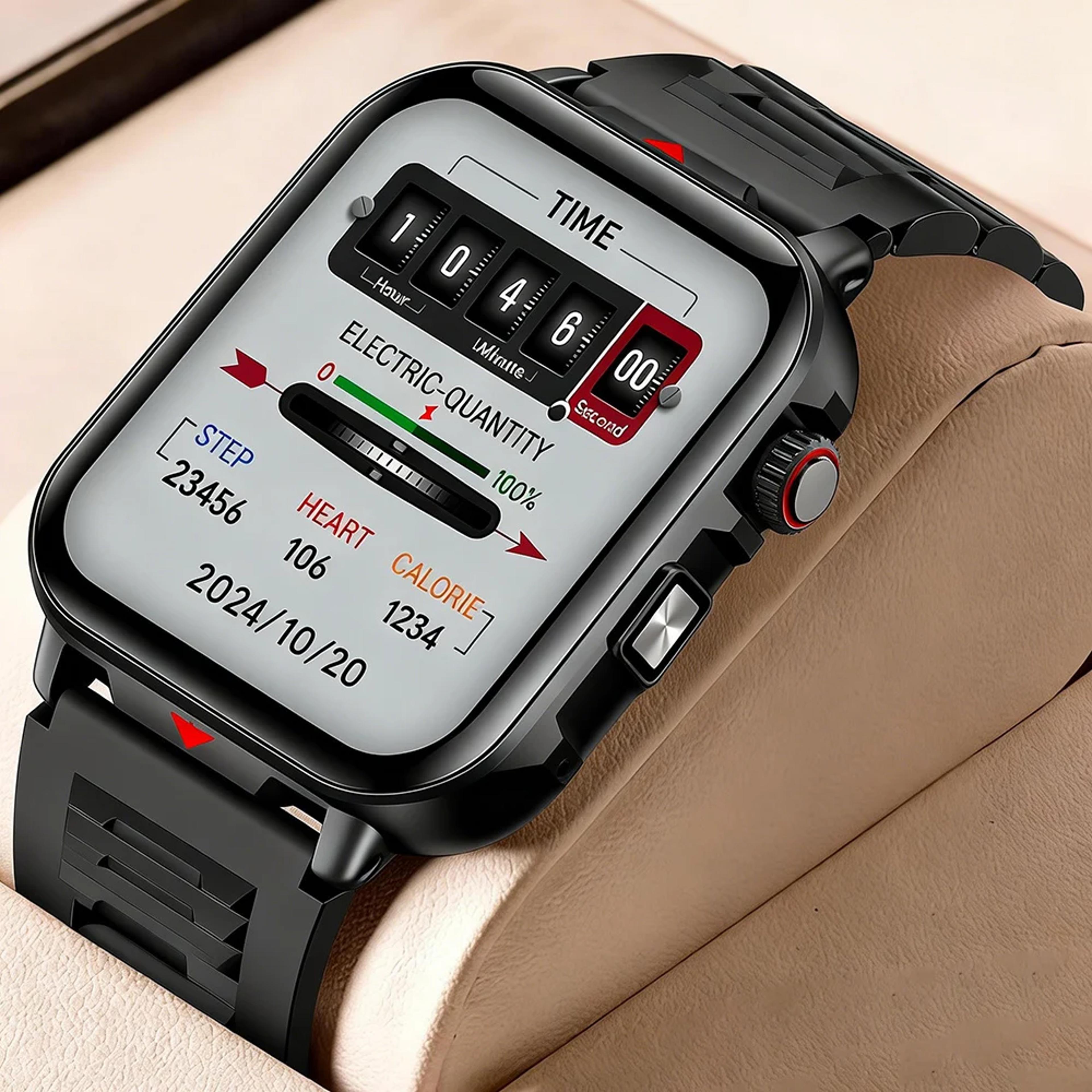 bluetooth calling smartwatch with heart rate monitor waterproof fitness tracker for android & ios